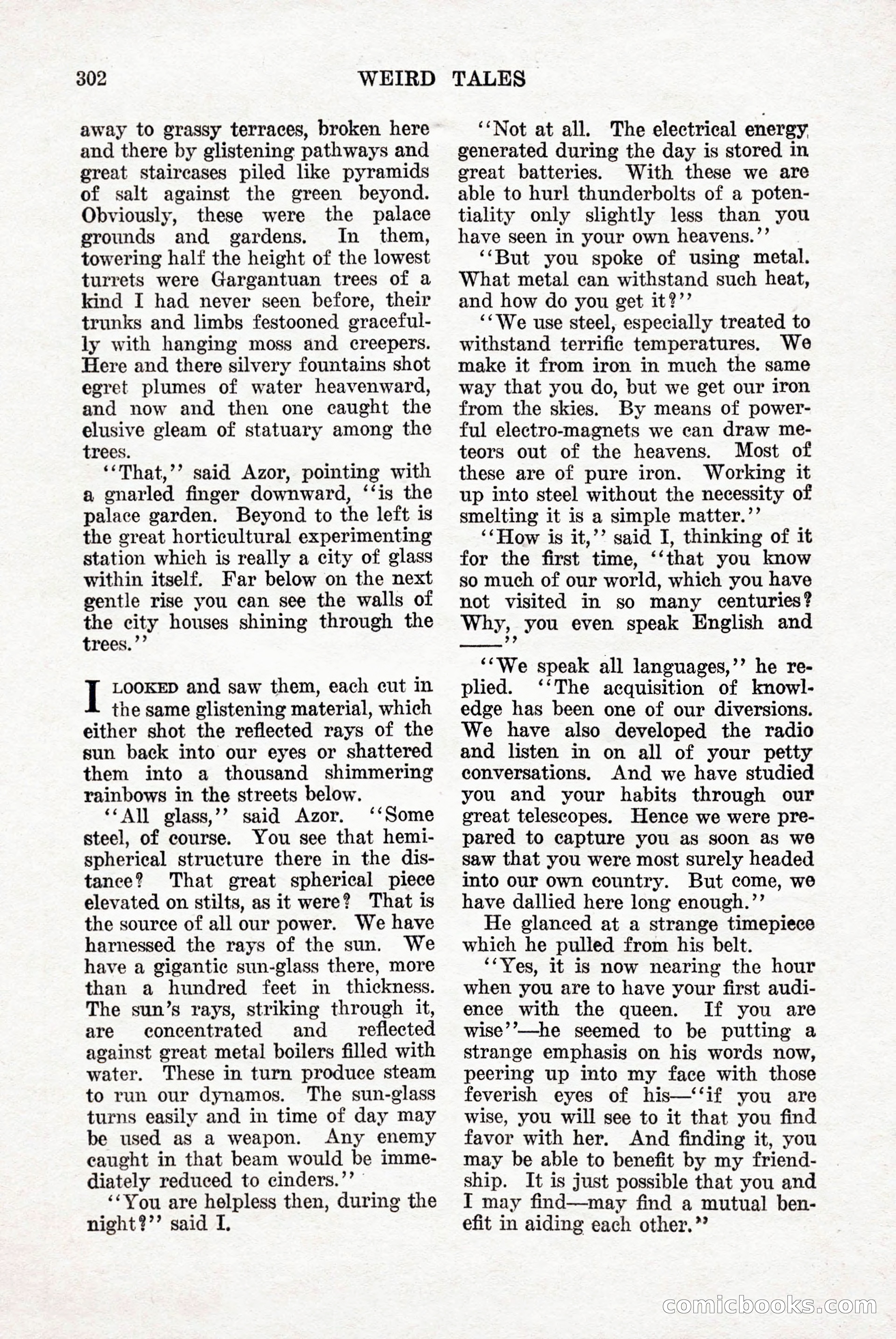 Weird Tales, Vol. 9, No. 3 — page 16 of 148