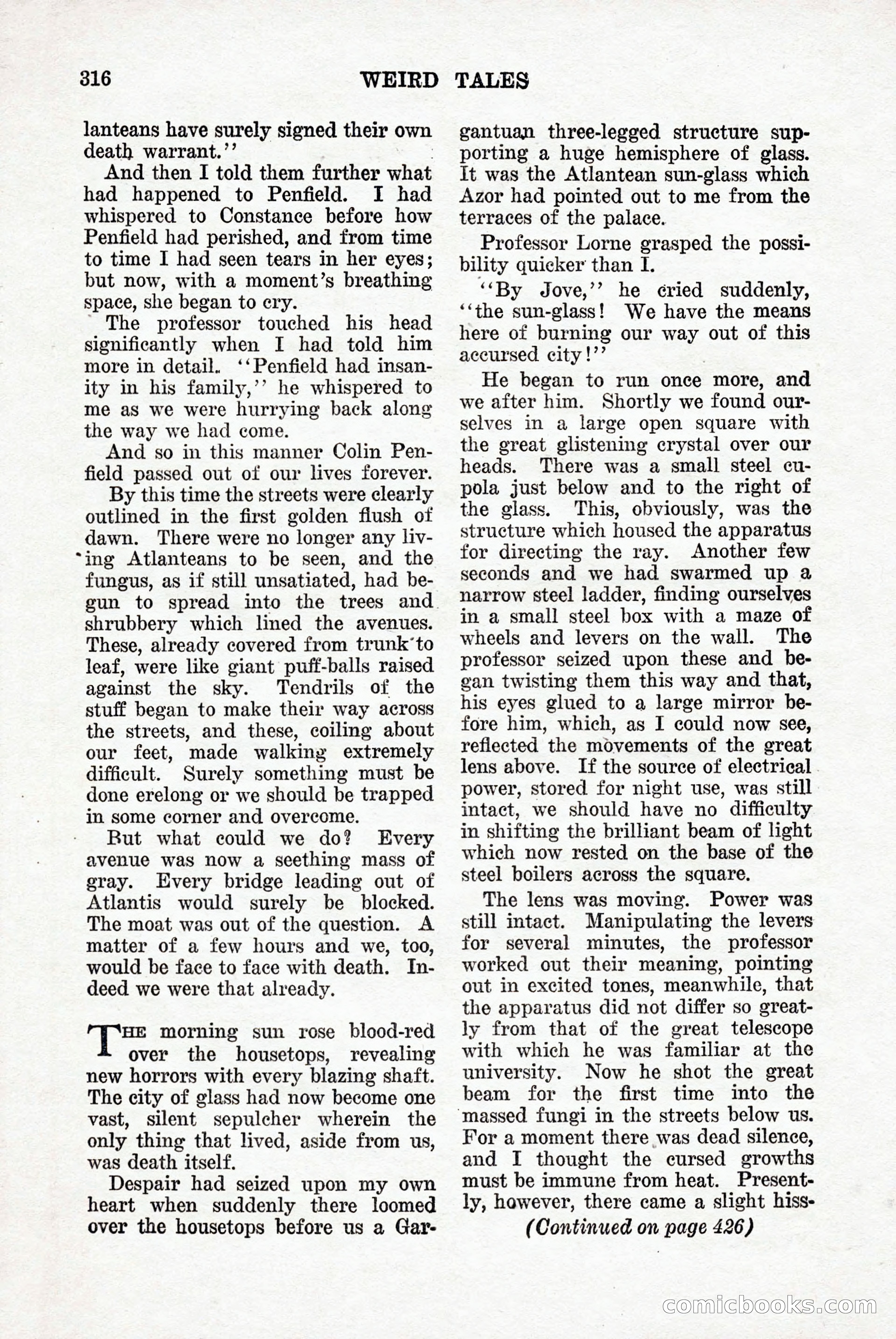 Weird Tales, Vol. 9, No. 3 — page 30 of 148