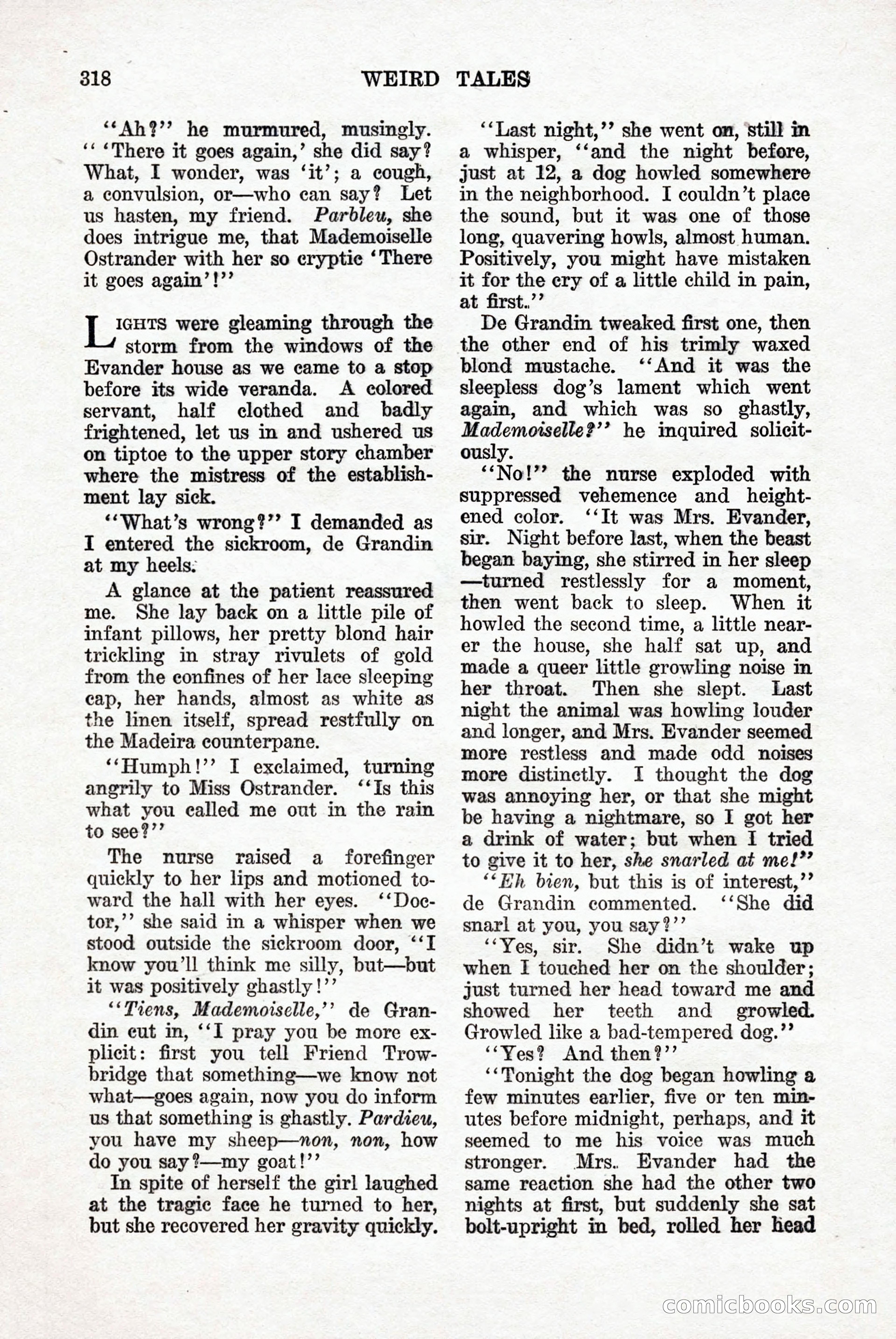 Weird Tales, Vol. 9, No. 3 — page 32 of 148