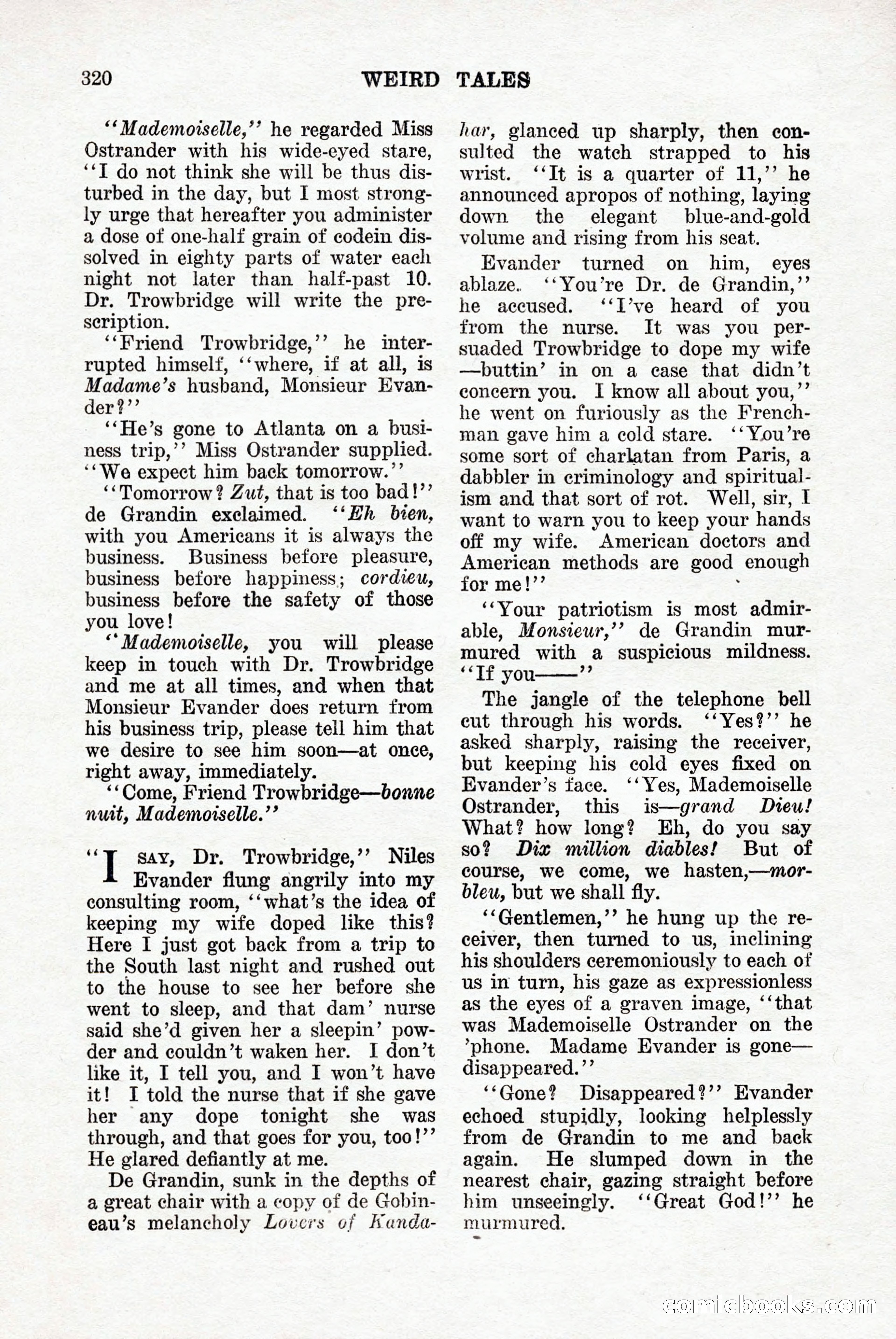 Weird Tales, Vol. 9, No. 3 — page 34 of 148