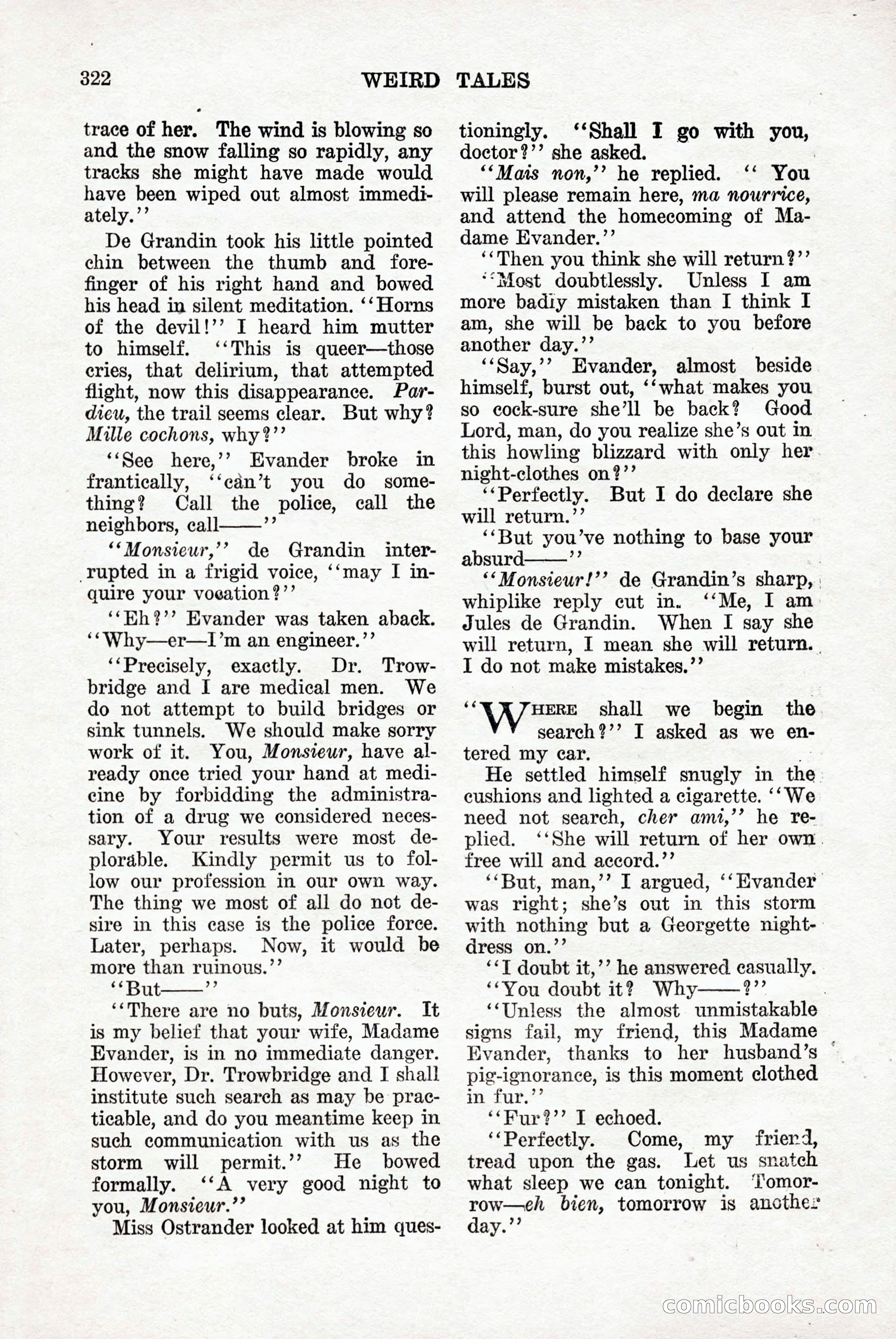 Weird Tales, Vol. 9, No. 3 — page 36 of 148