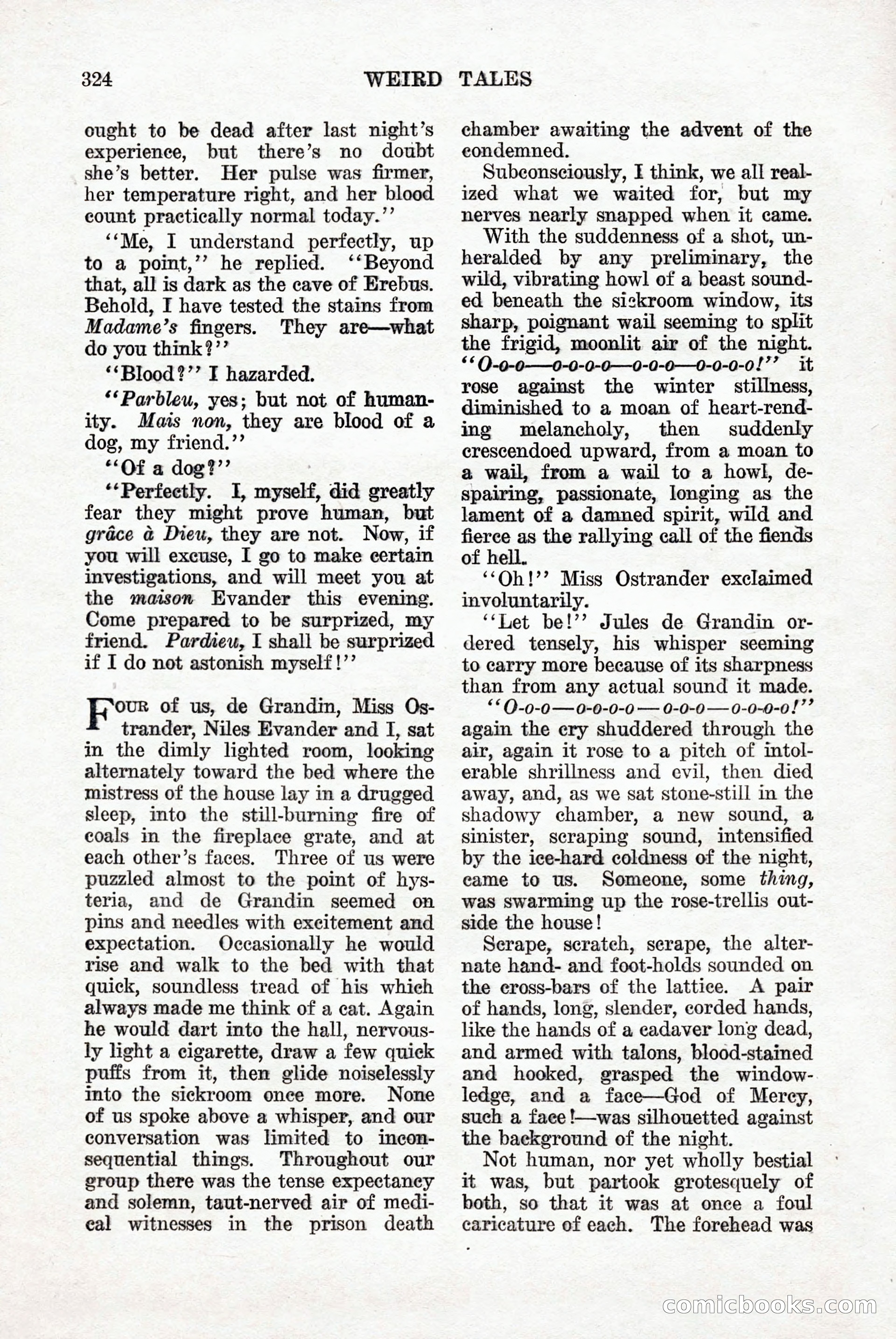 Weird Tales, Vol. 9, No. 3 — page 38 of 148