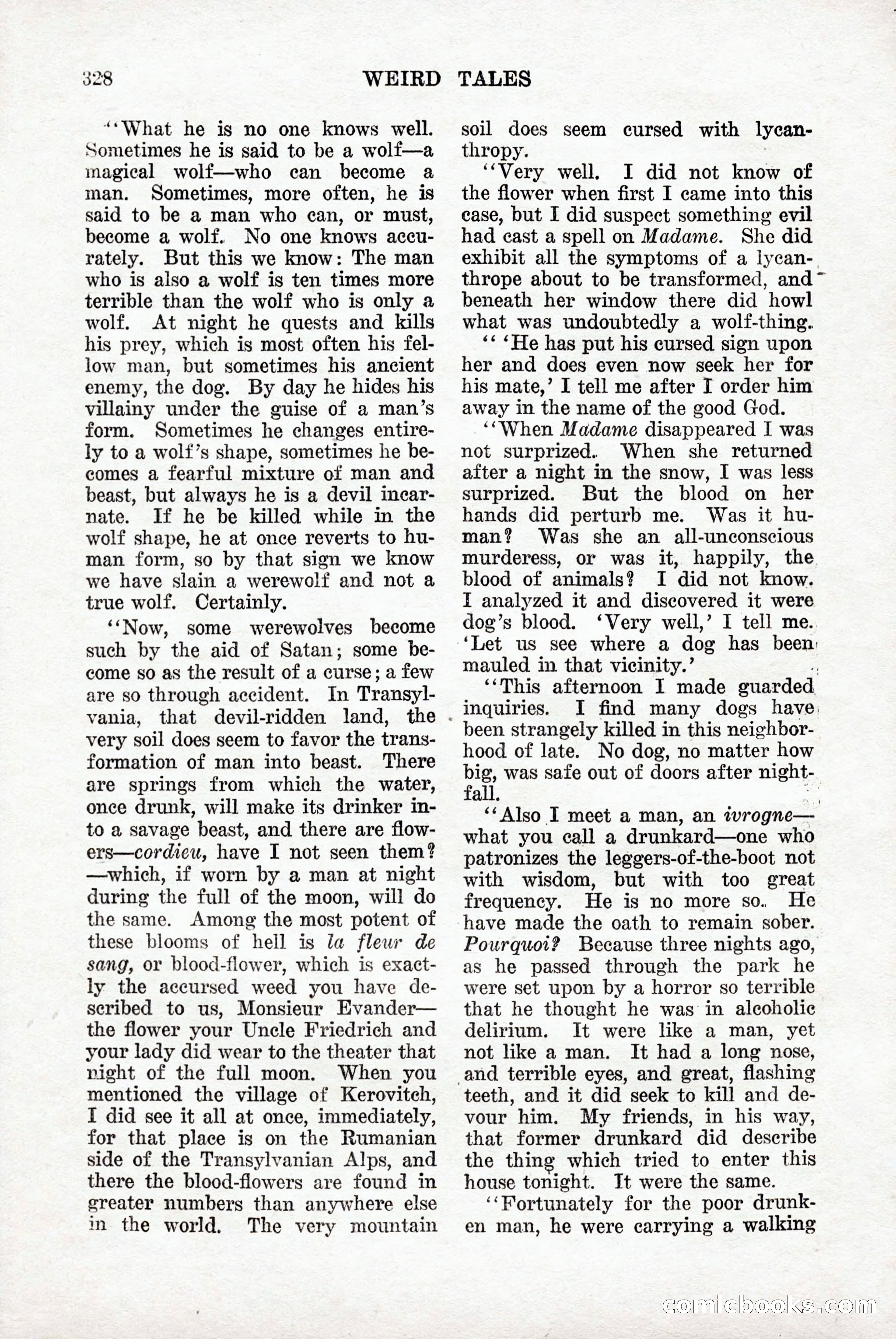 Weird Tales, Vol. 9, No. 3 — page 42 of 148