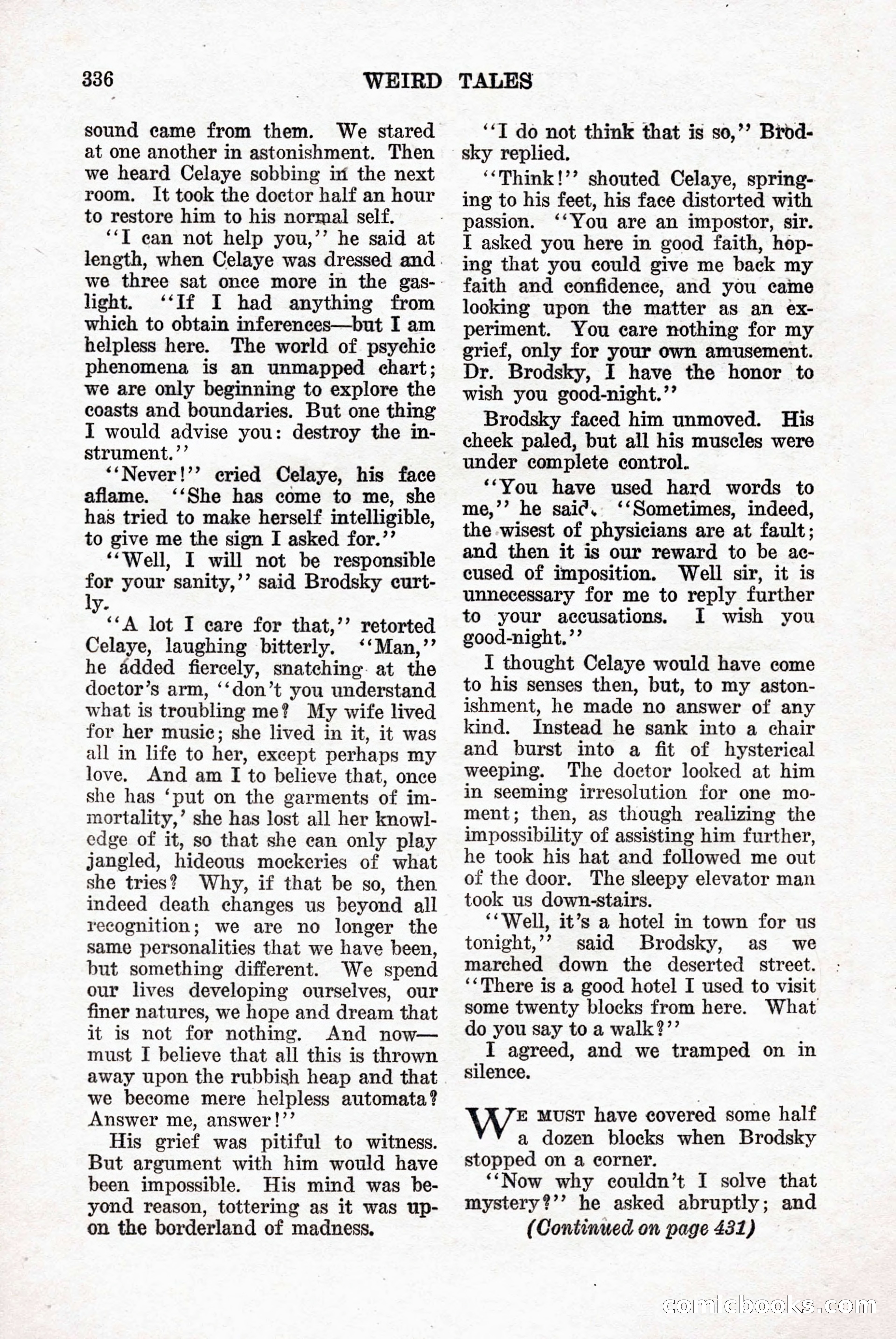 Weird Tales, Vol. 9, No. 3 — page 50 of 148