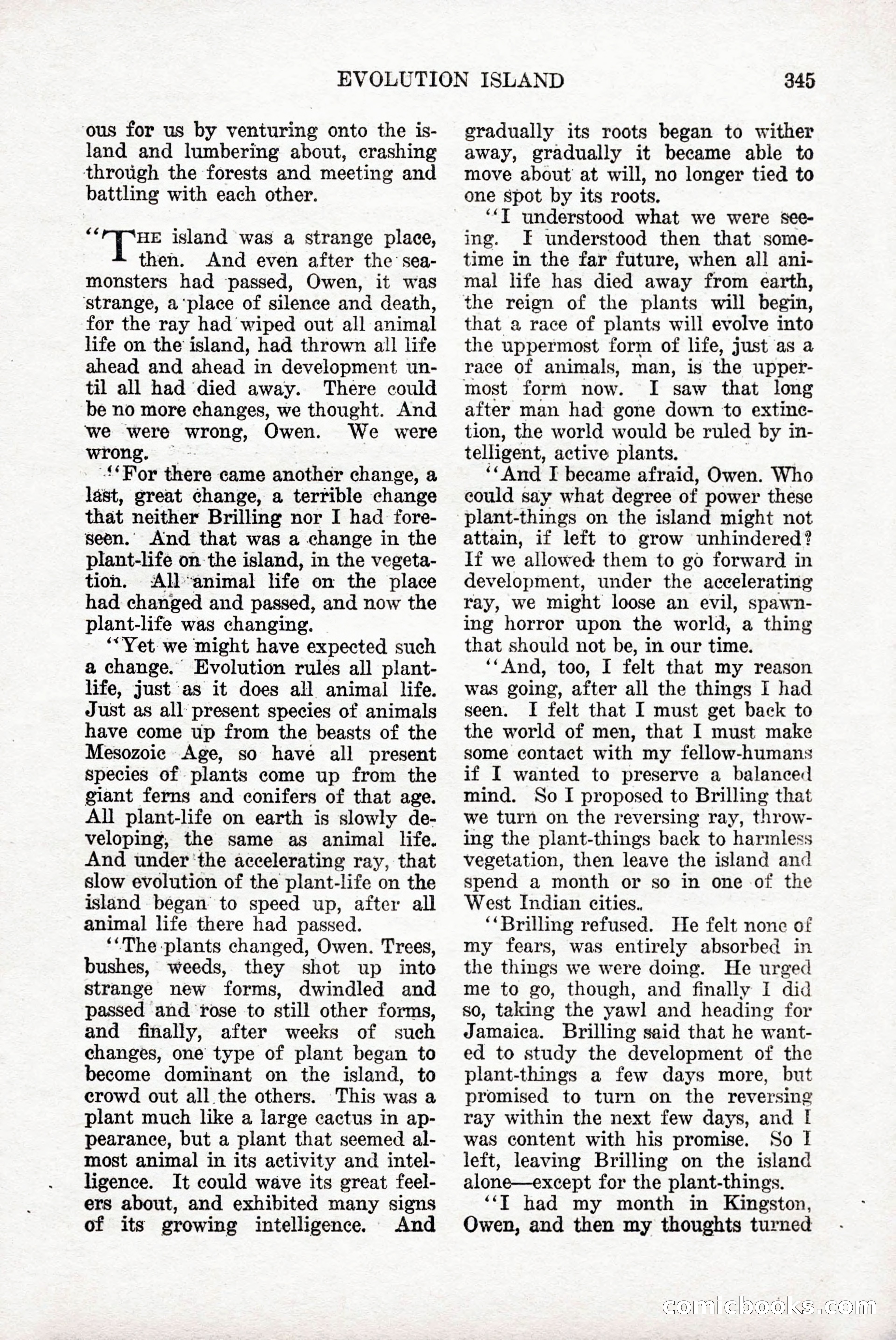 Weird Tales, Vol. 9, No. 3 — page 59 of 148
