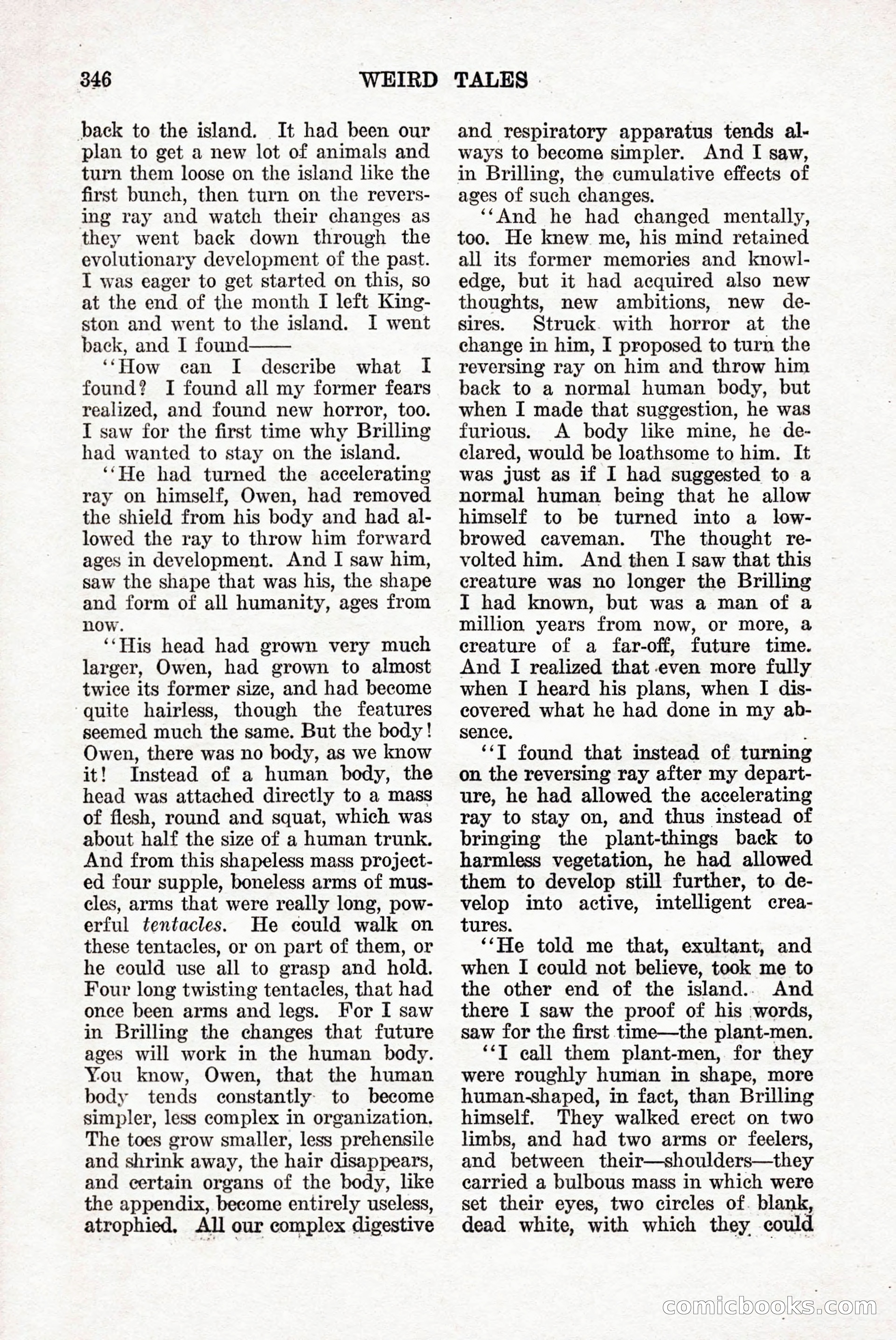 Weird Tales, Vol. 9, No. 3 — page 60 of 148
