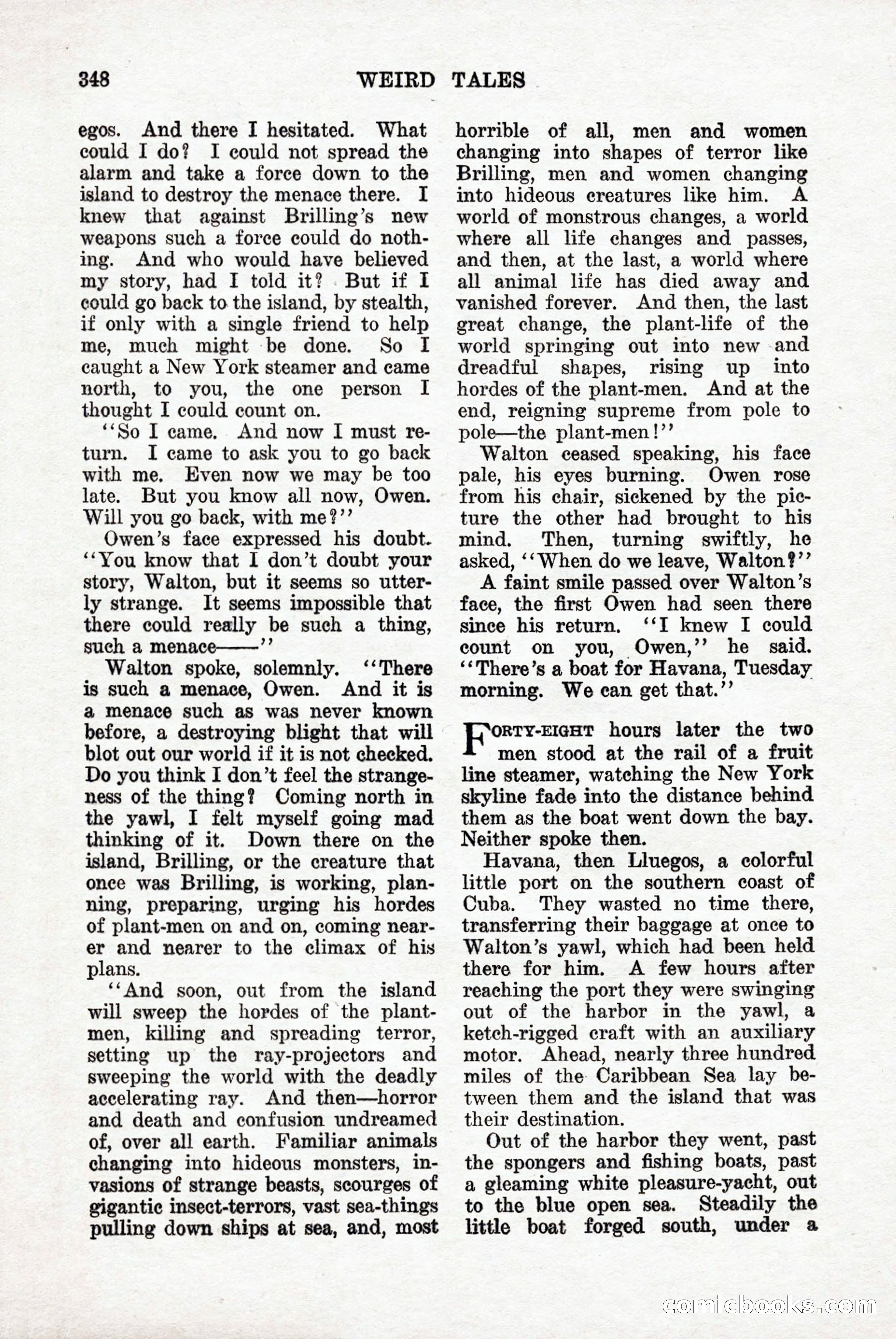 Weird Tales, Vol. 9, No. 3 — page 62 of 148