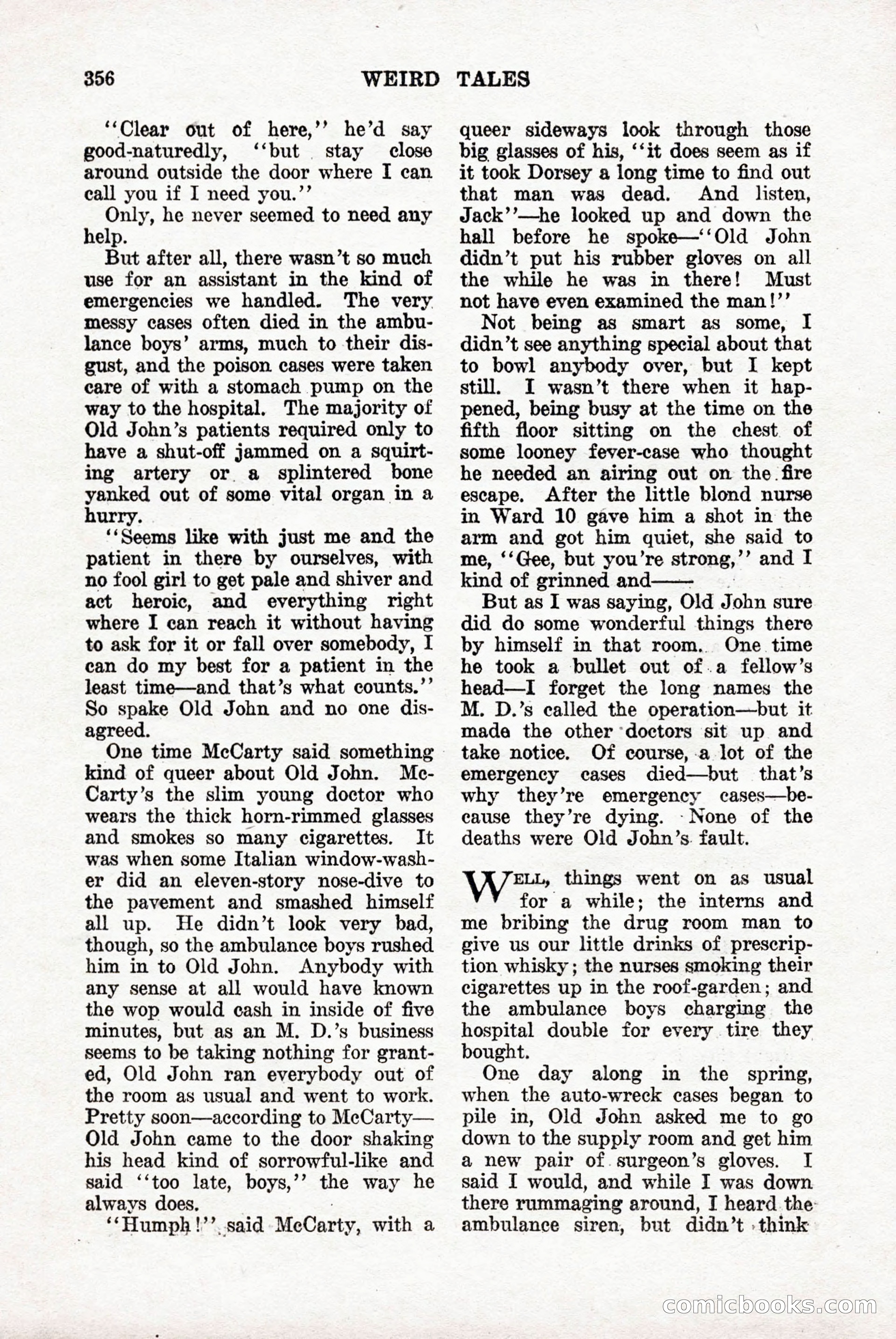 Weird Tales, Vol. 9, No. 3 — page 70 of 148