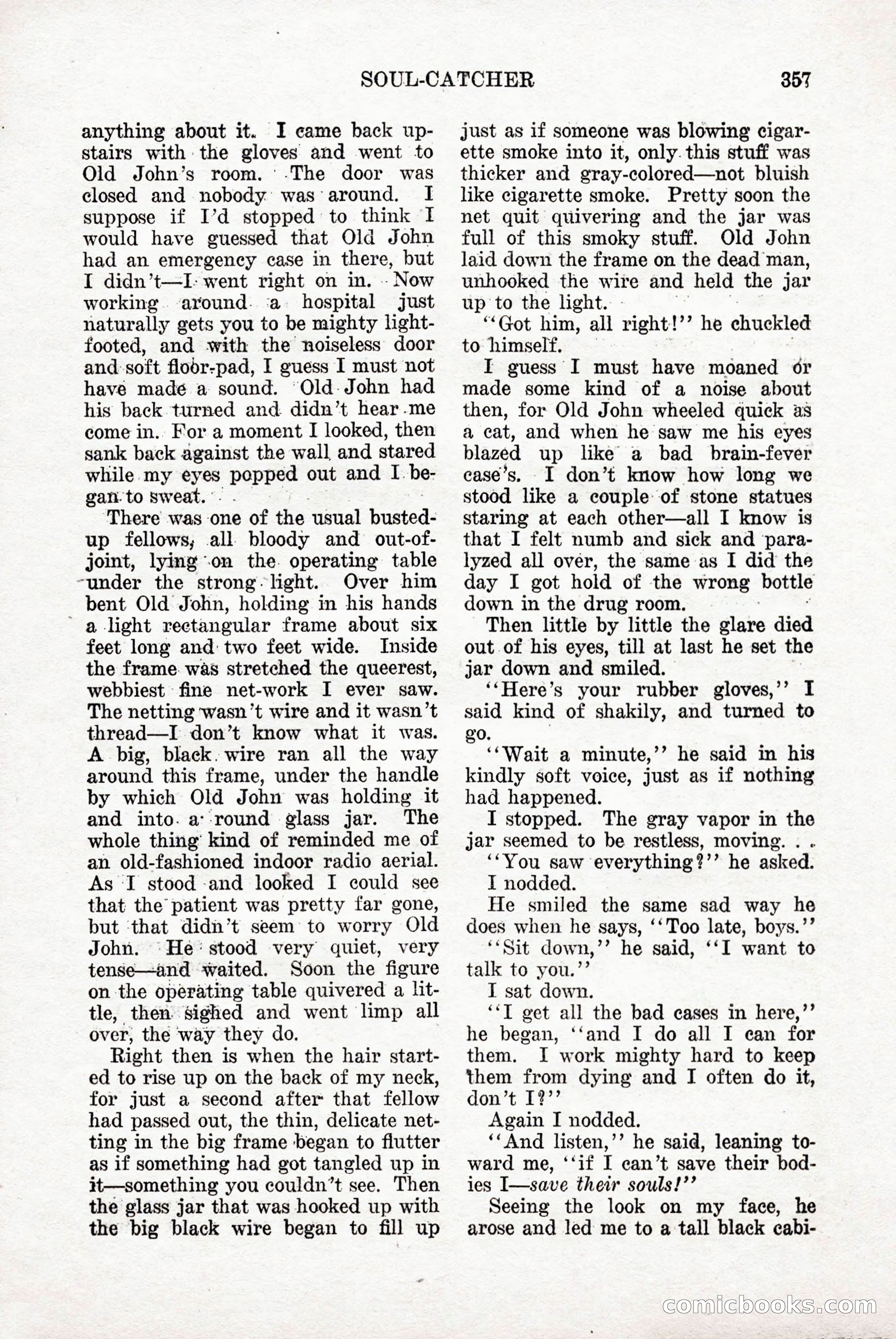 Weird Tales, Vol. 9, No. 3 — page 71 of 148