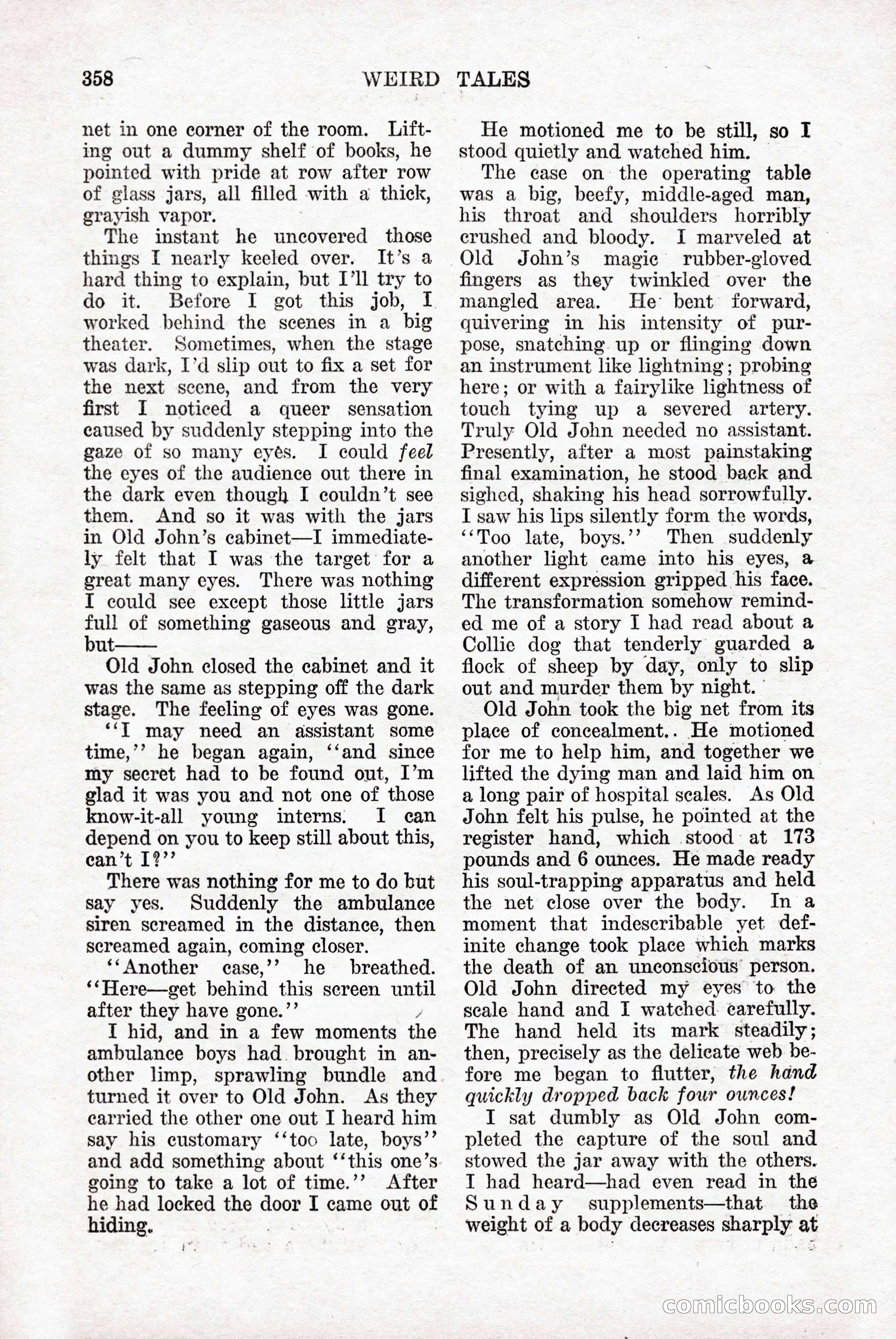 Weird Tales, Vol. 9, No. 3 — page 72 of 148