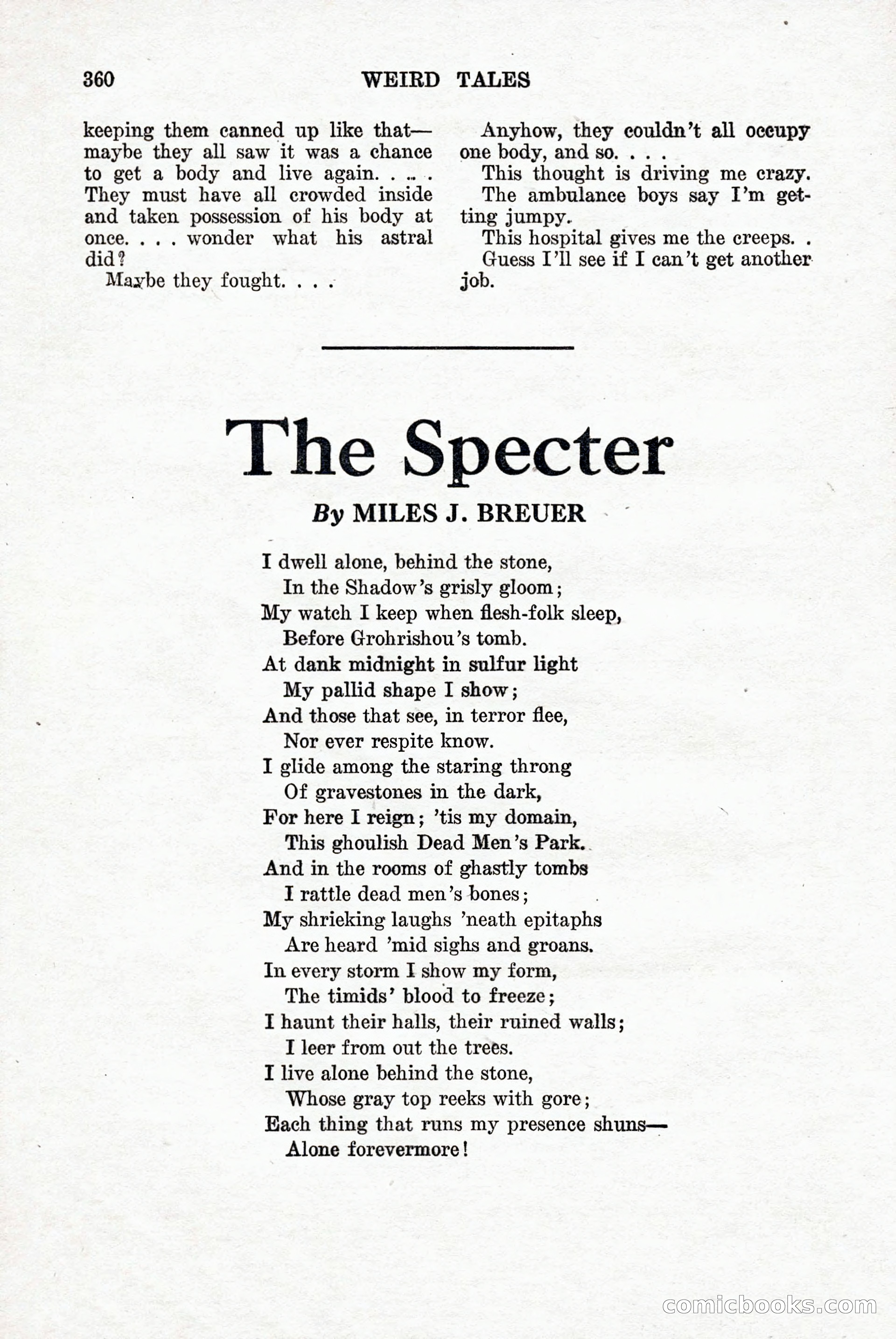 Weird Tales, Vol. 9, No. 3 — page 74 of 148