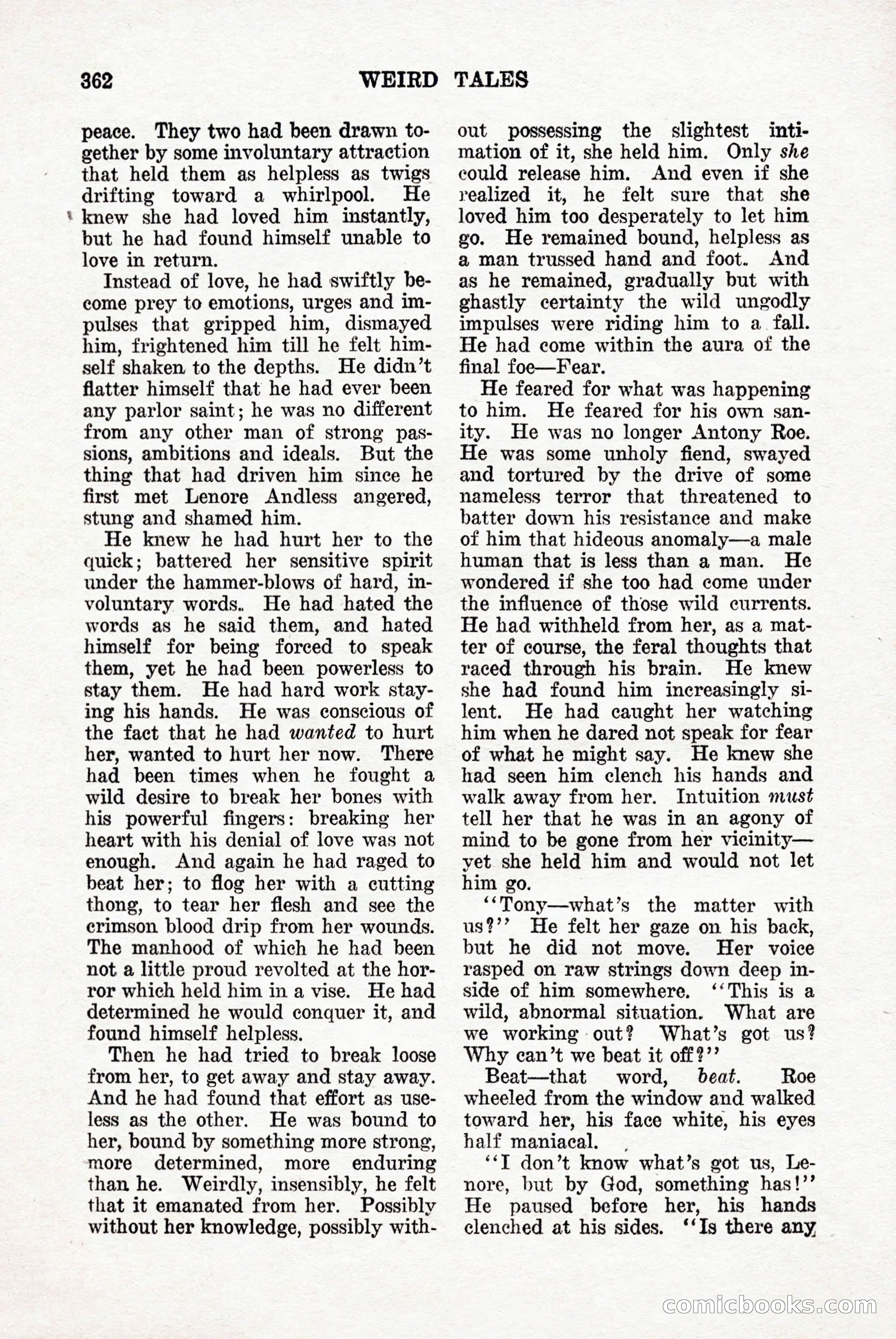 Weird Tales, Vol. 9, No. 3 — page 76 of 148