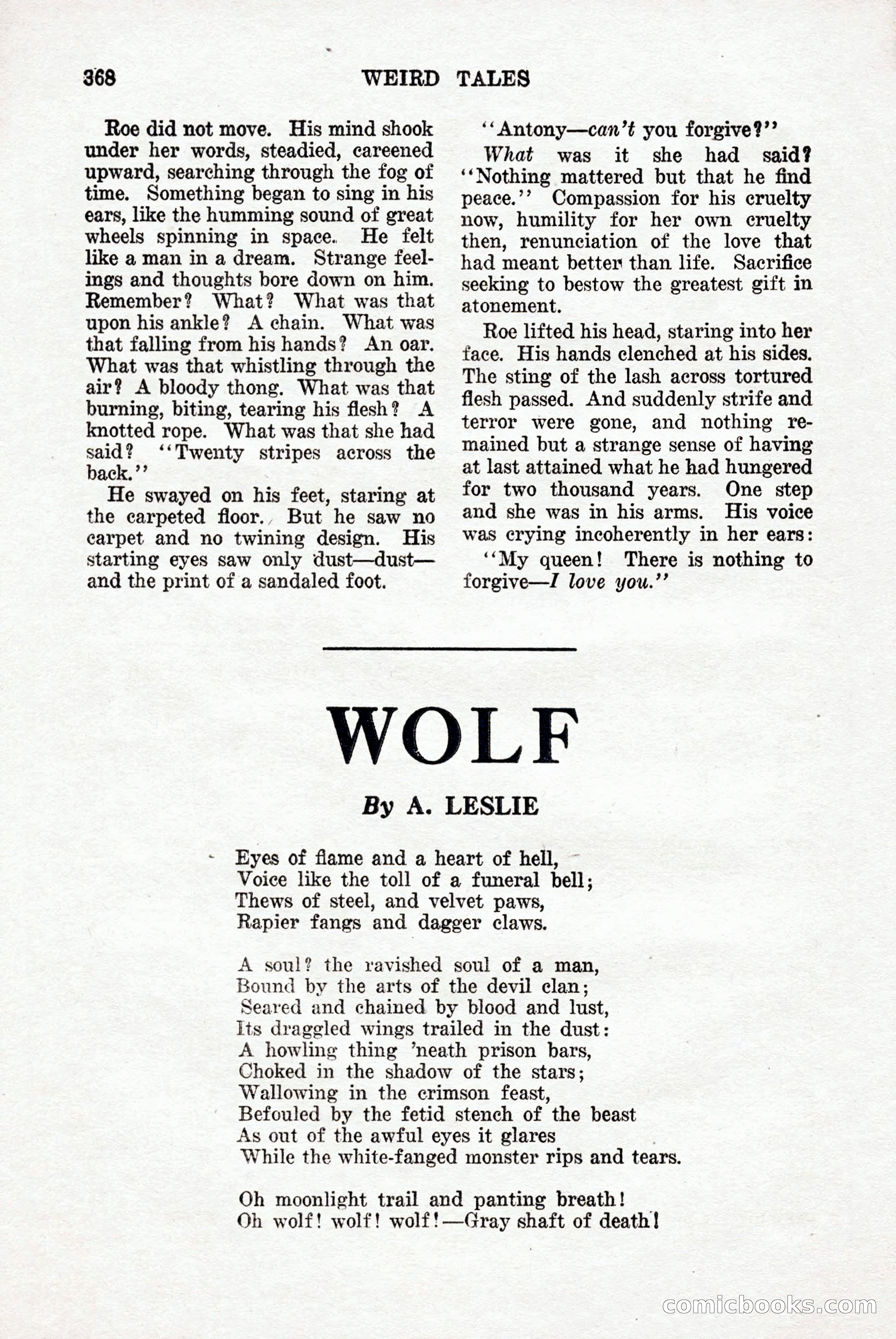 Weird Tales, Vol. 9, No. 3 — page 82 of 148