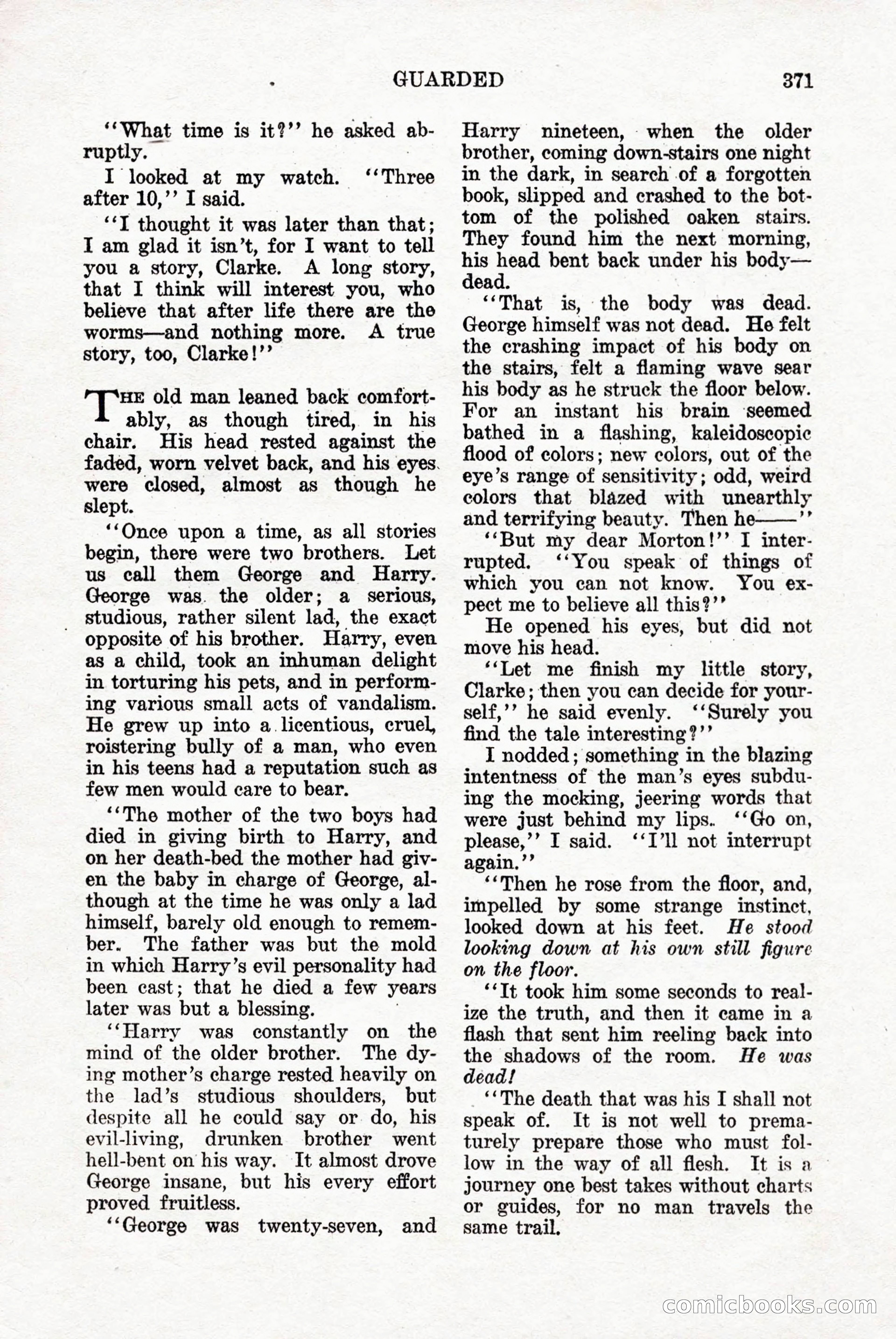 Weird Tales, Vol. 9, No. 3 — page 85 of 148