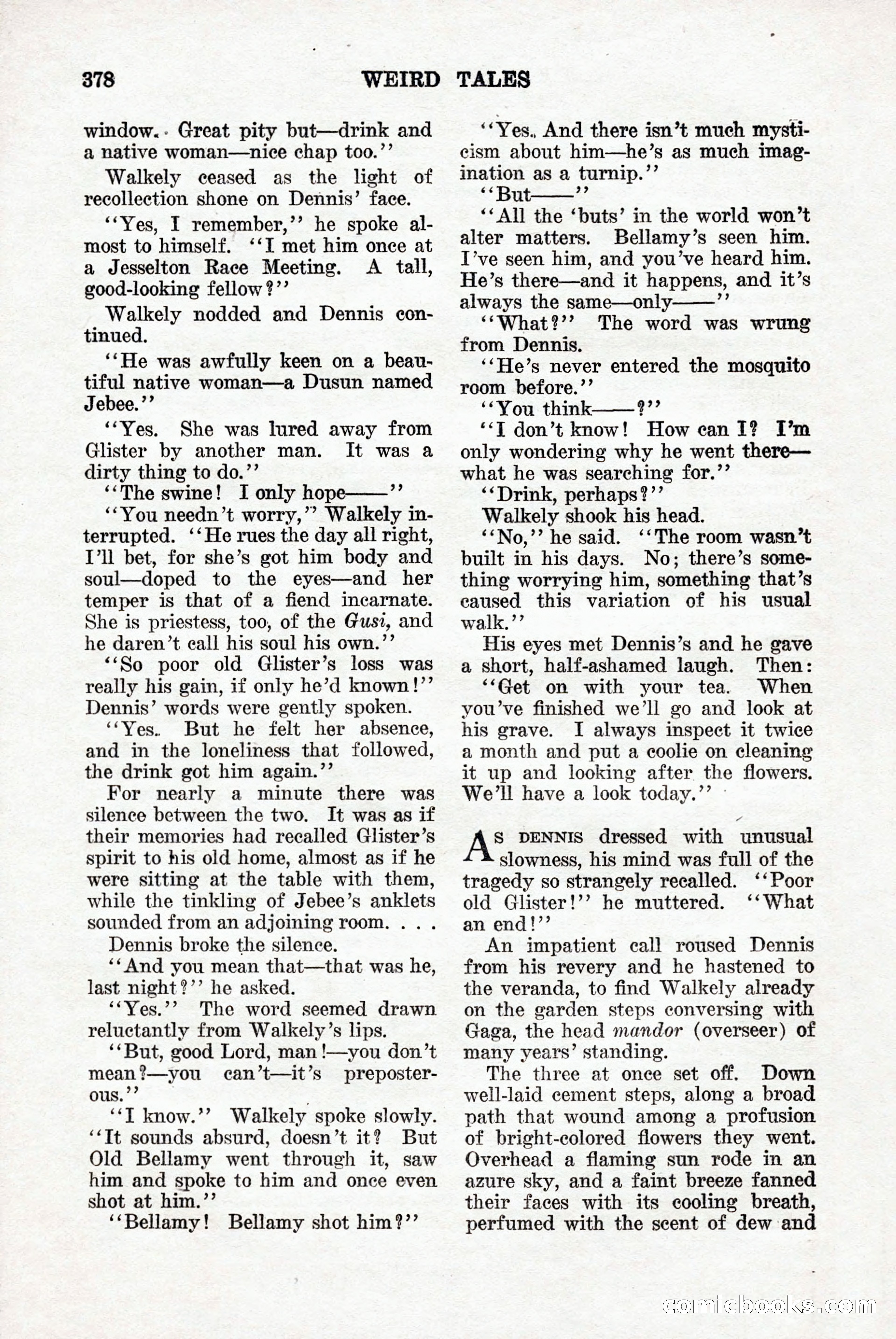 Weird Tales, Vol. 9, No. 3 — page 92 of 148