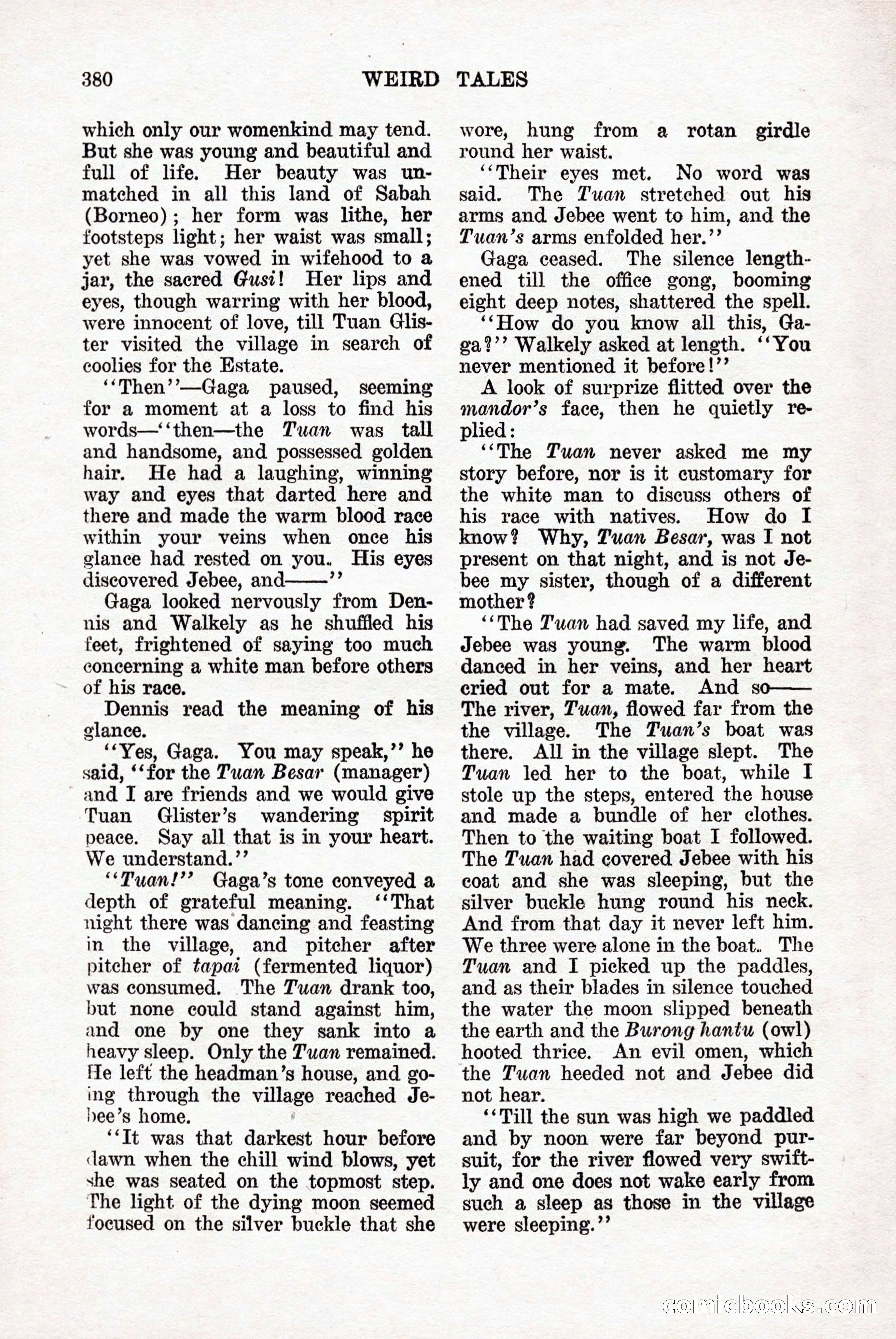Weird Tales, Vol. 9, No. 3 — page 94 of 148