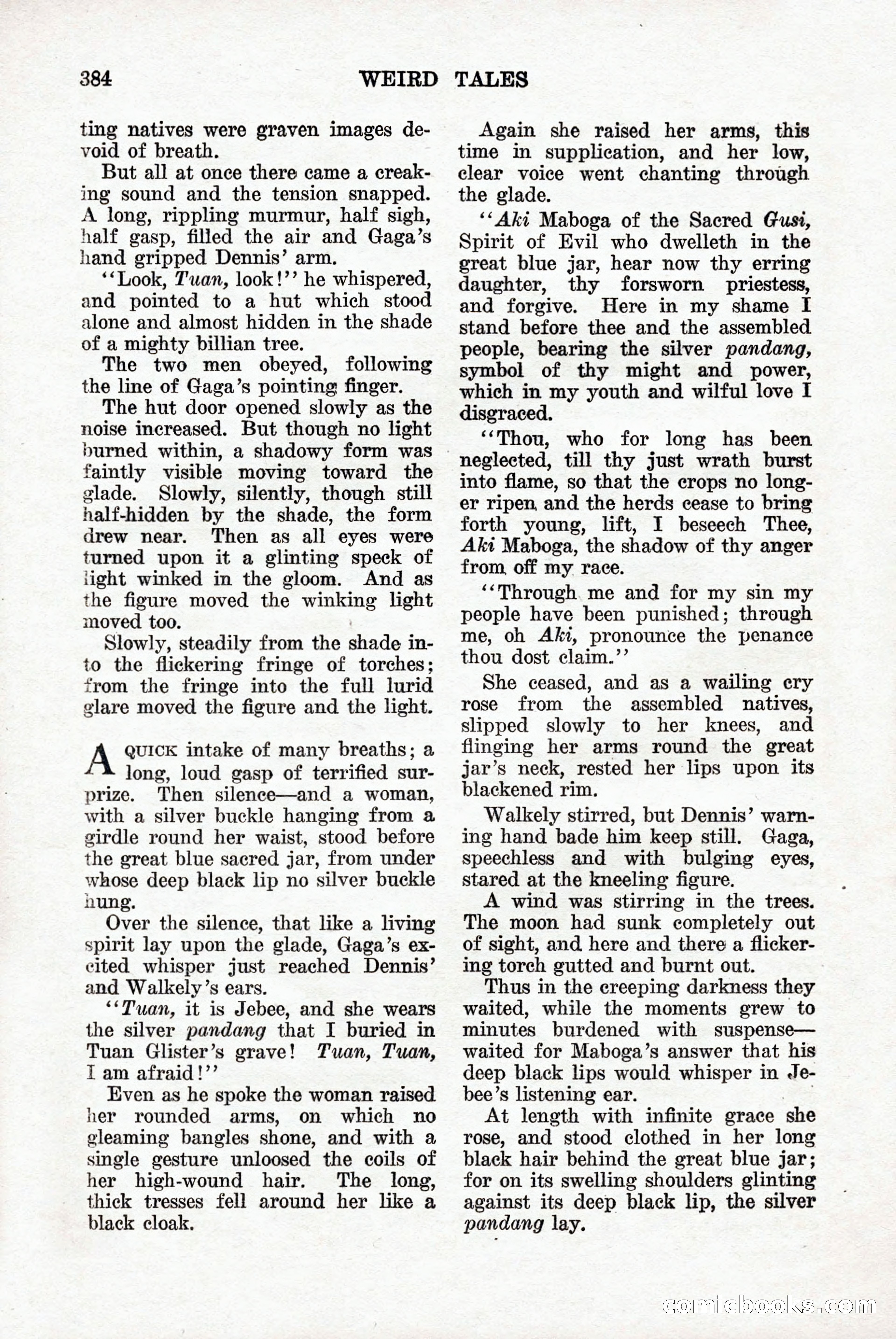 Weird Tales, Vol. 9, No. 3 — page 98 of 148
