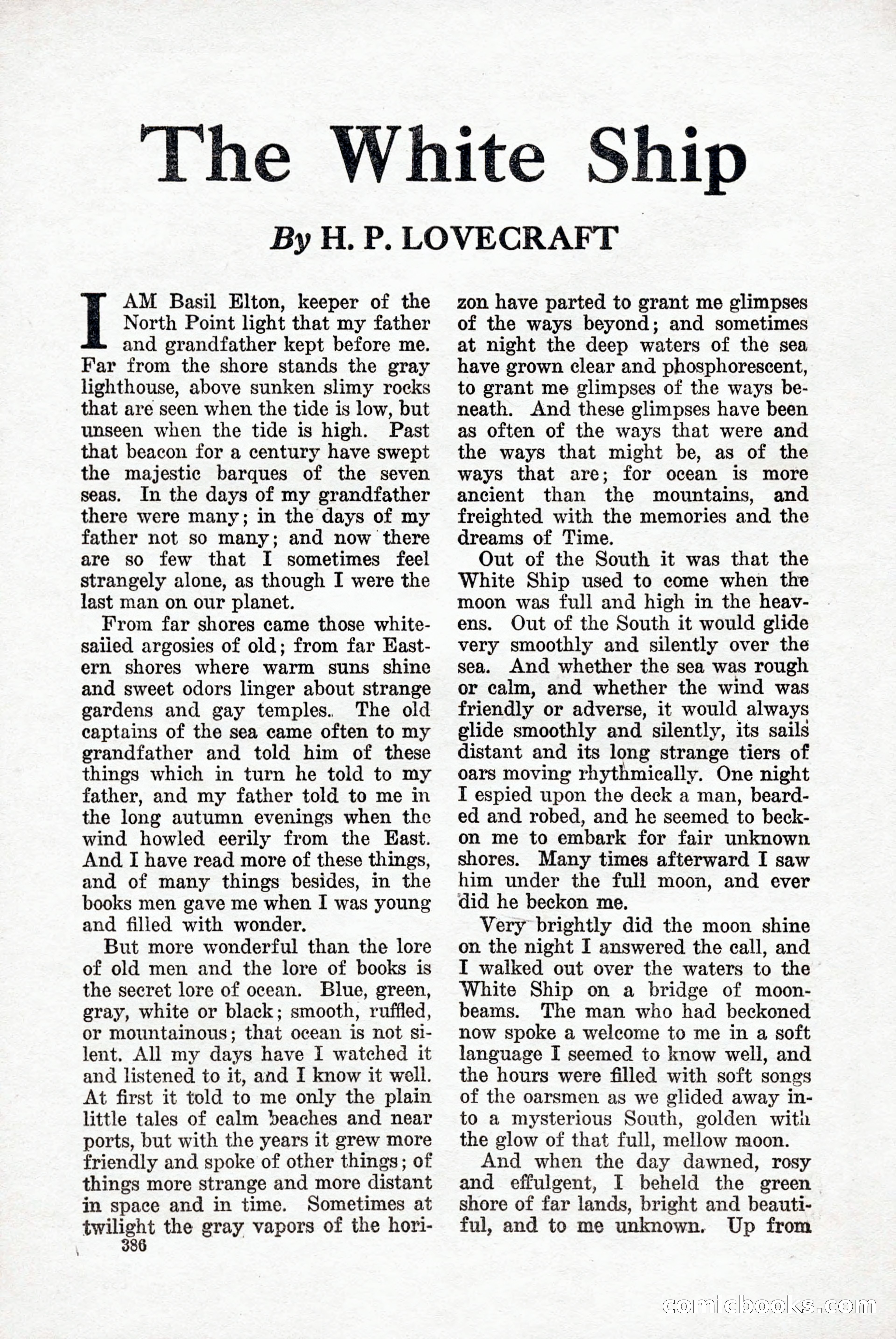 Weird Tales, Vol. 9, No. 3 — page 100 of 148