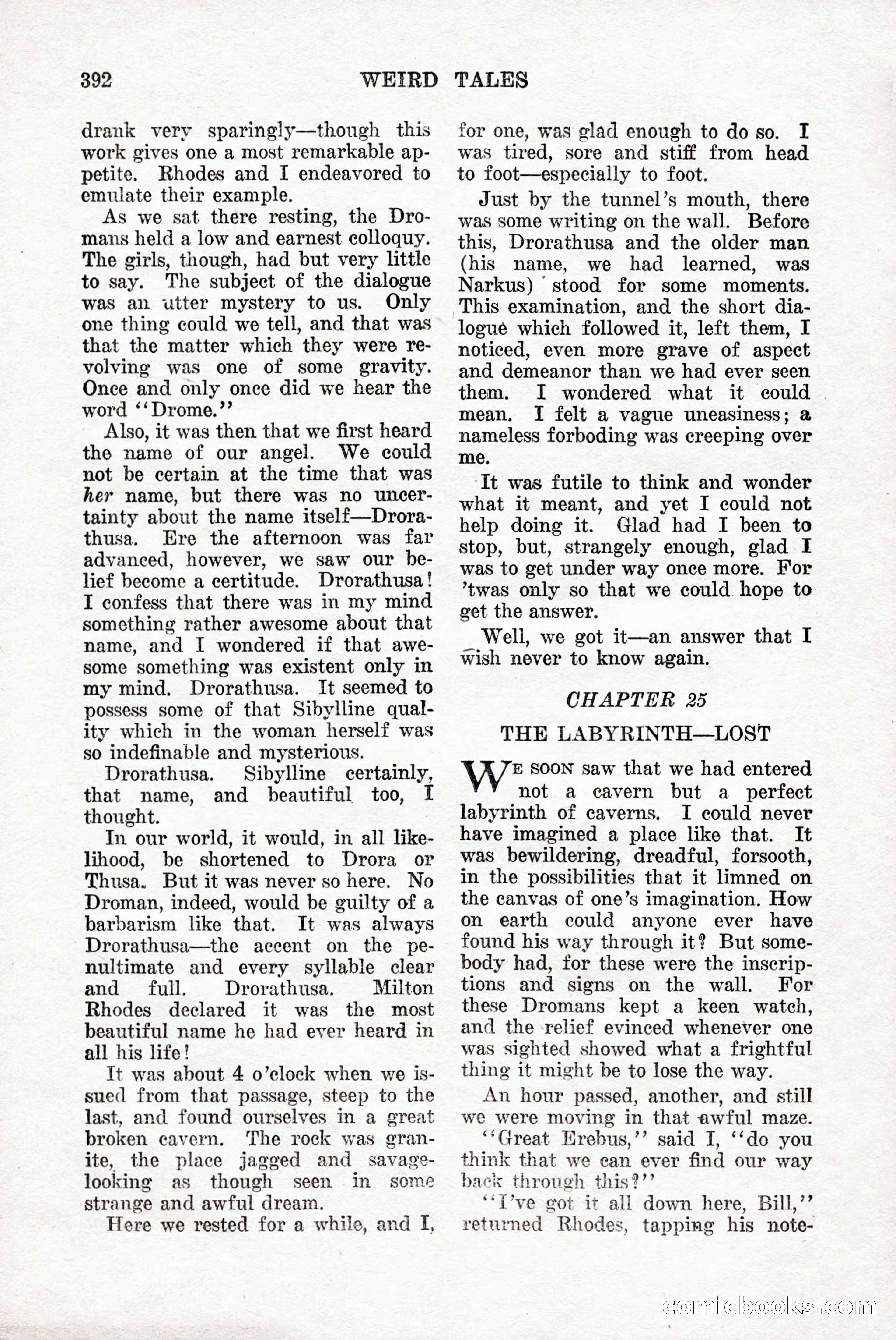 Weird Tales, Vol. 9, No. 3 — page 106 of 148