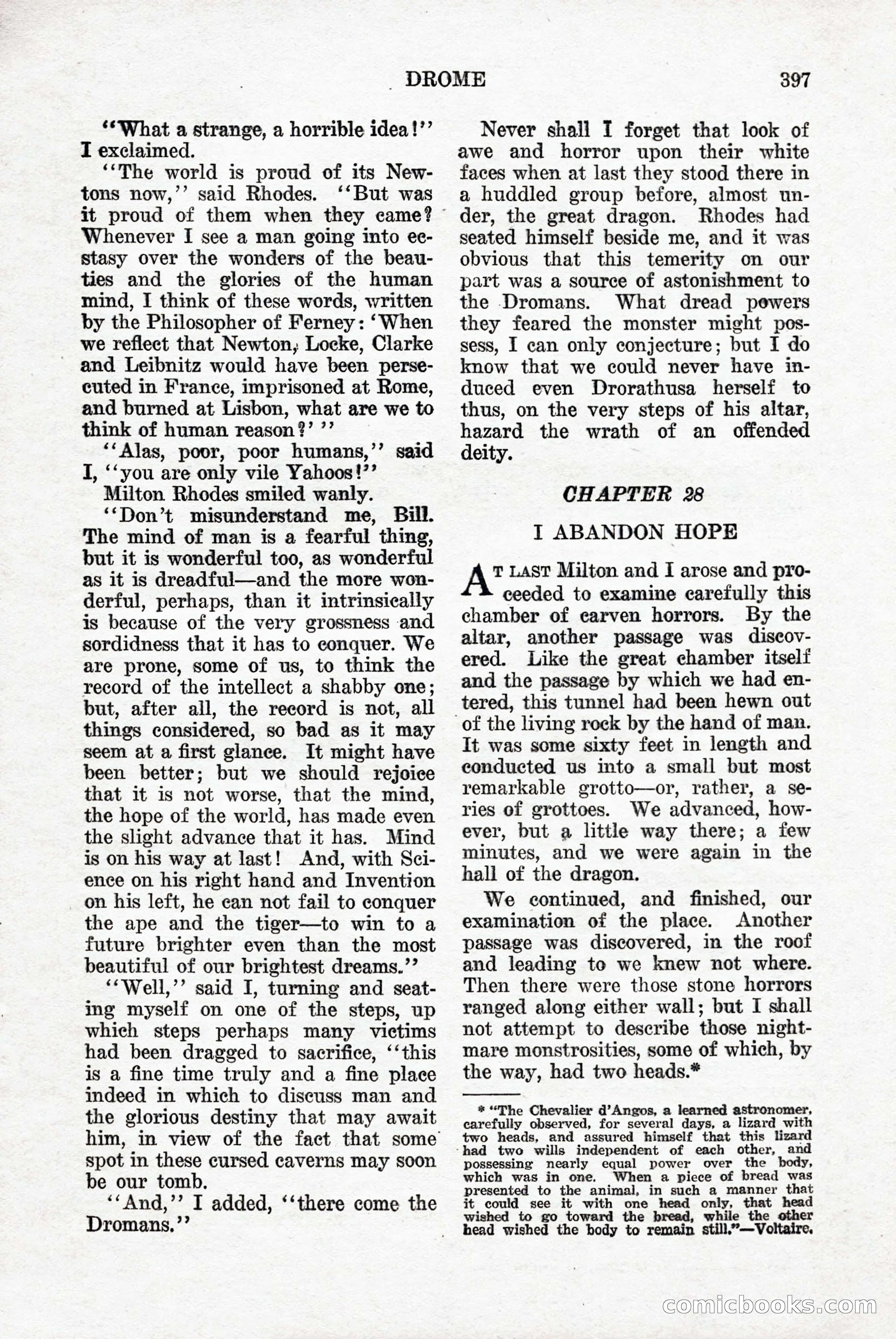 Weird Tales, Vol. 9, No. 3 — page 111 of 148