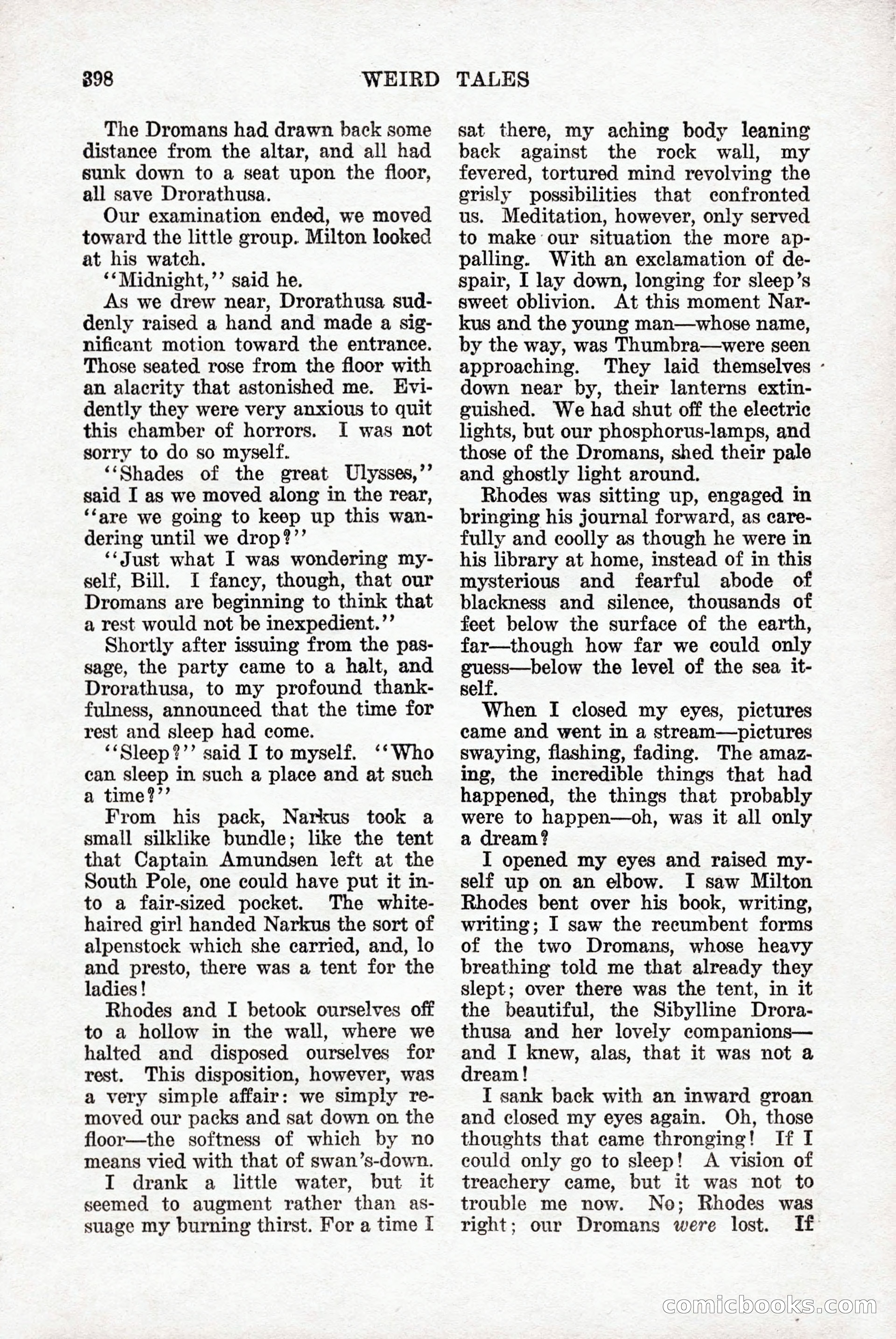 Weird Tales, Vol. 9, No. 3 — page 112 of 148
