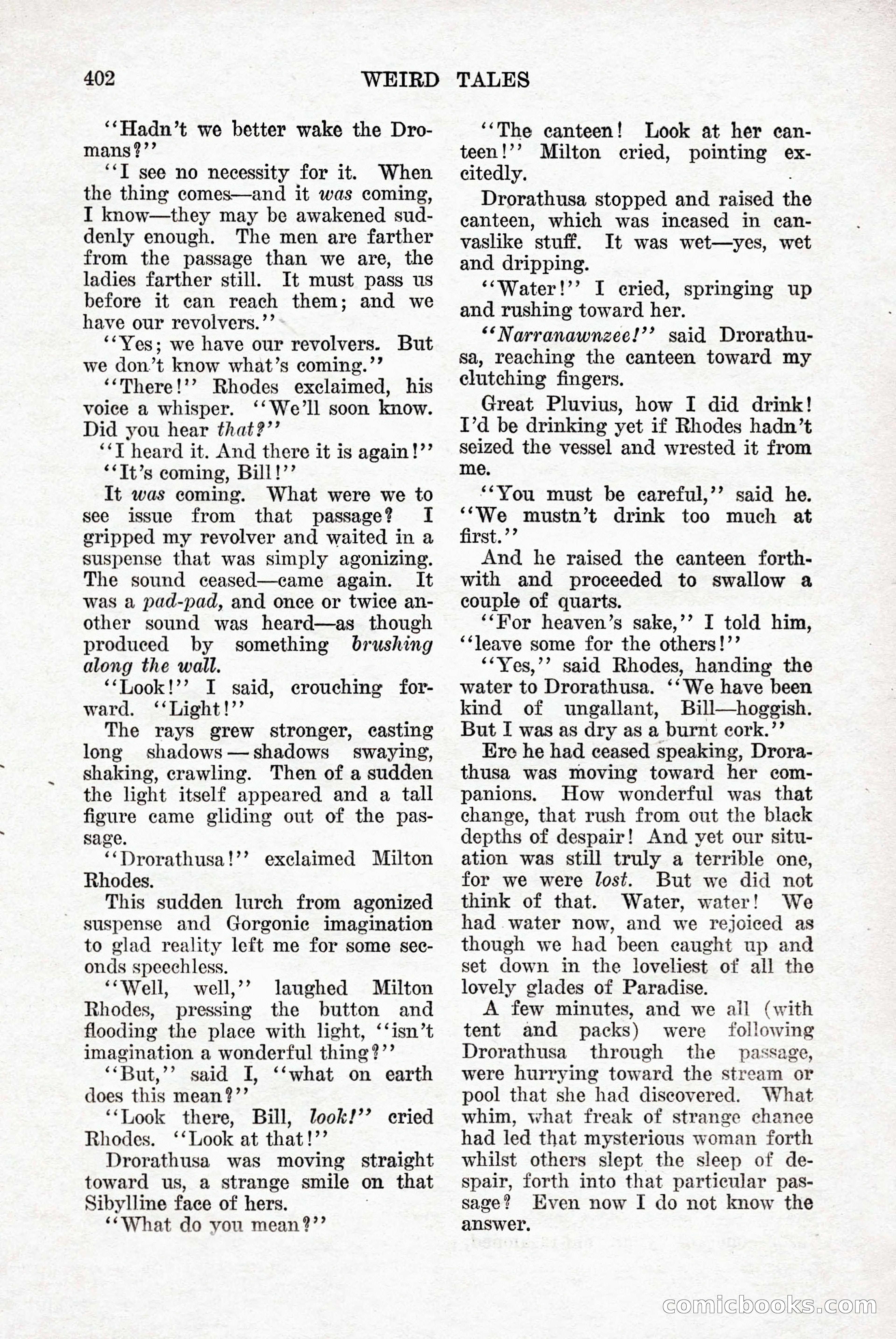 Weird Tales, Vol. 9, No. 3 — page 116 of 148