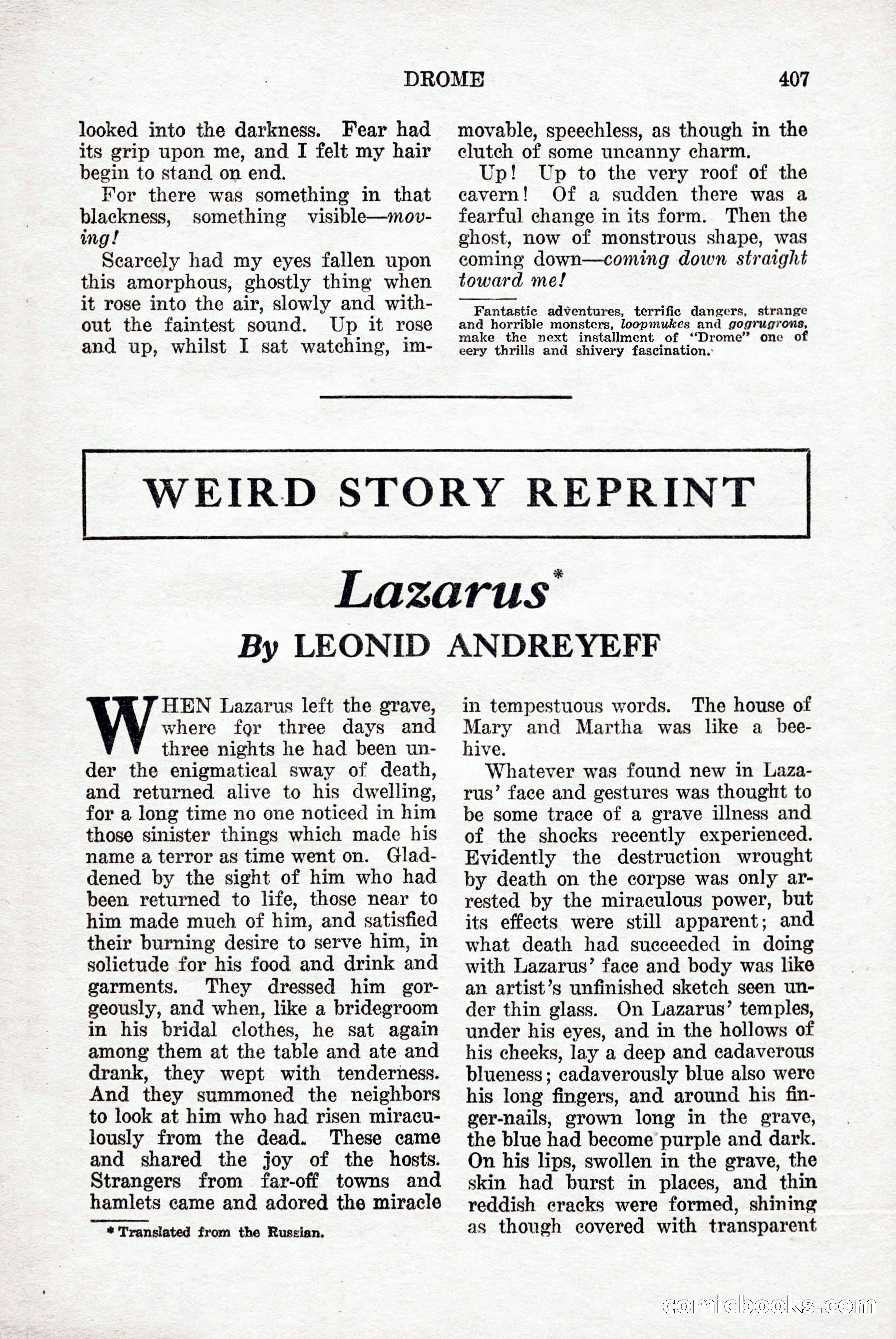 Weird Tales, Vol. 9, No. 3 — page 121 of 148
