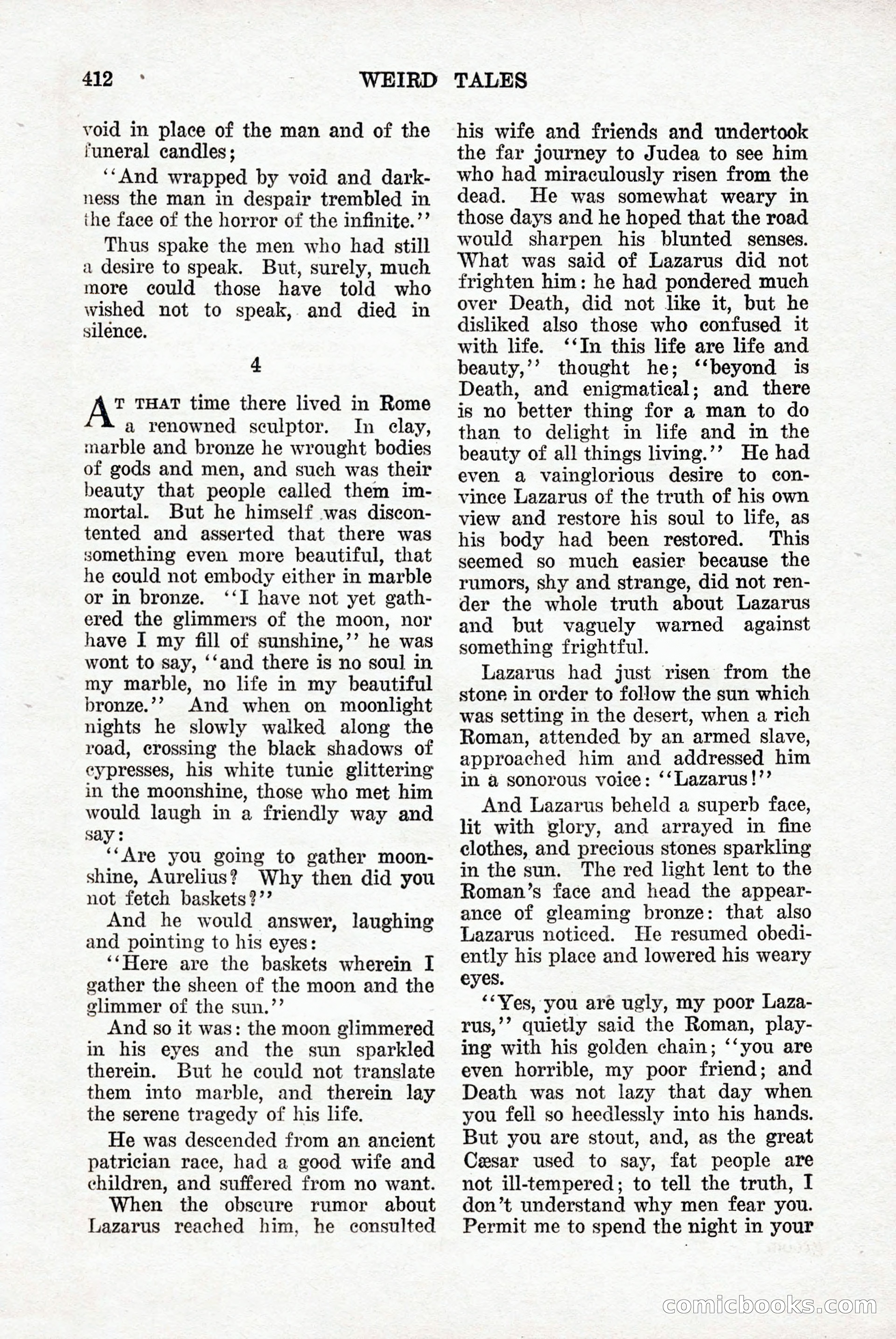 Weird Tales, Vol. 9, No. 3 — page 126 of 148
