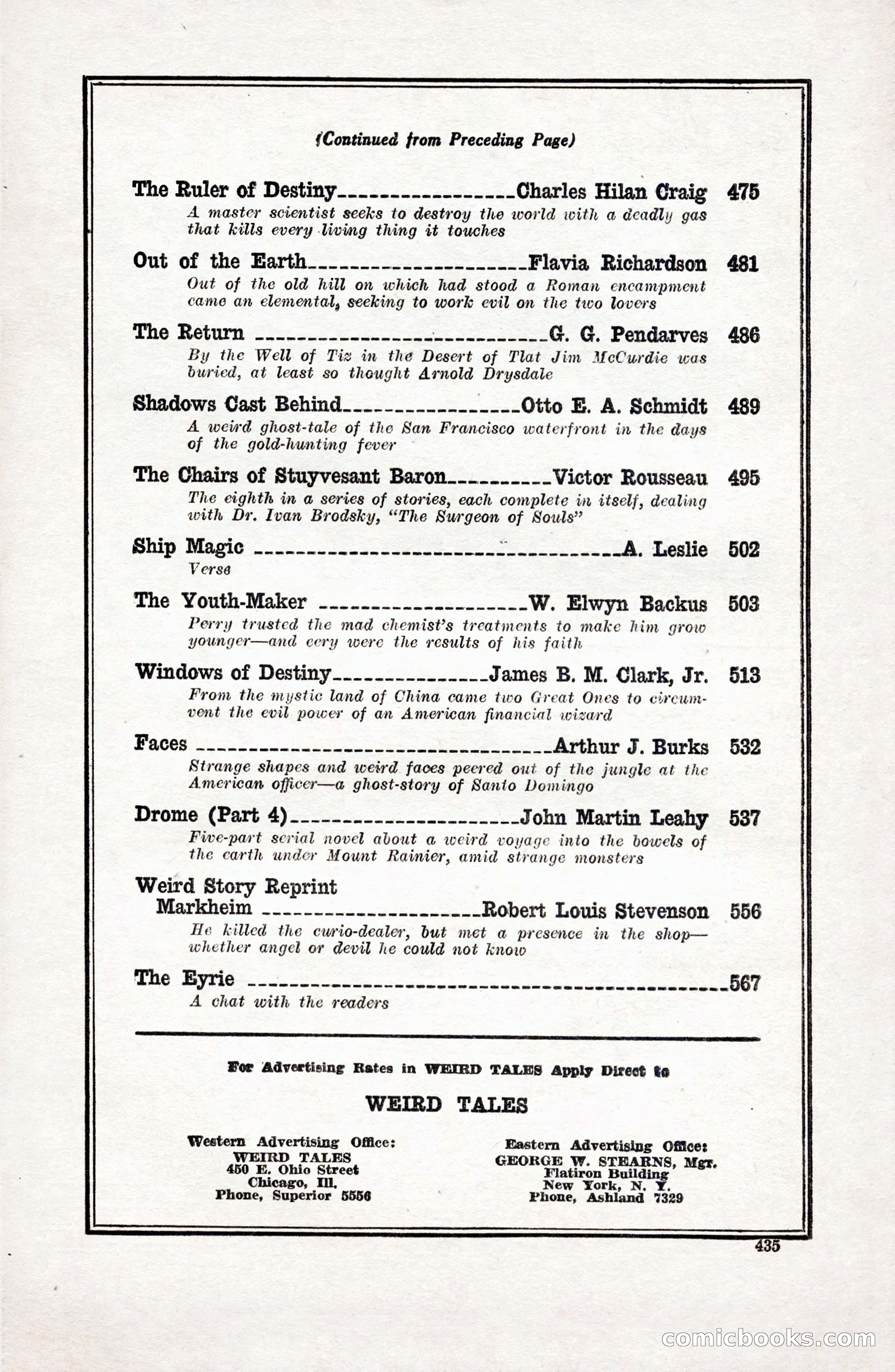 Weird Tales, April 1927 — page 5 of 148