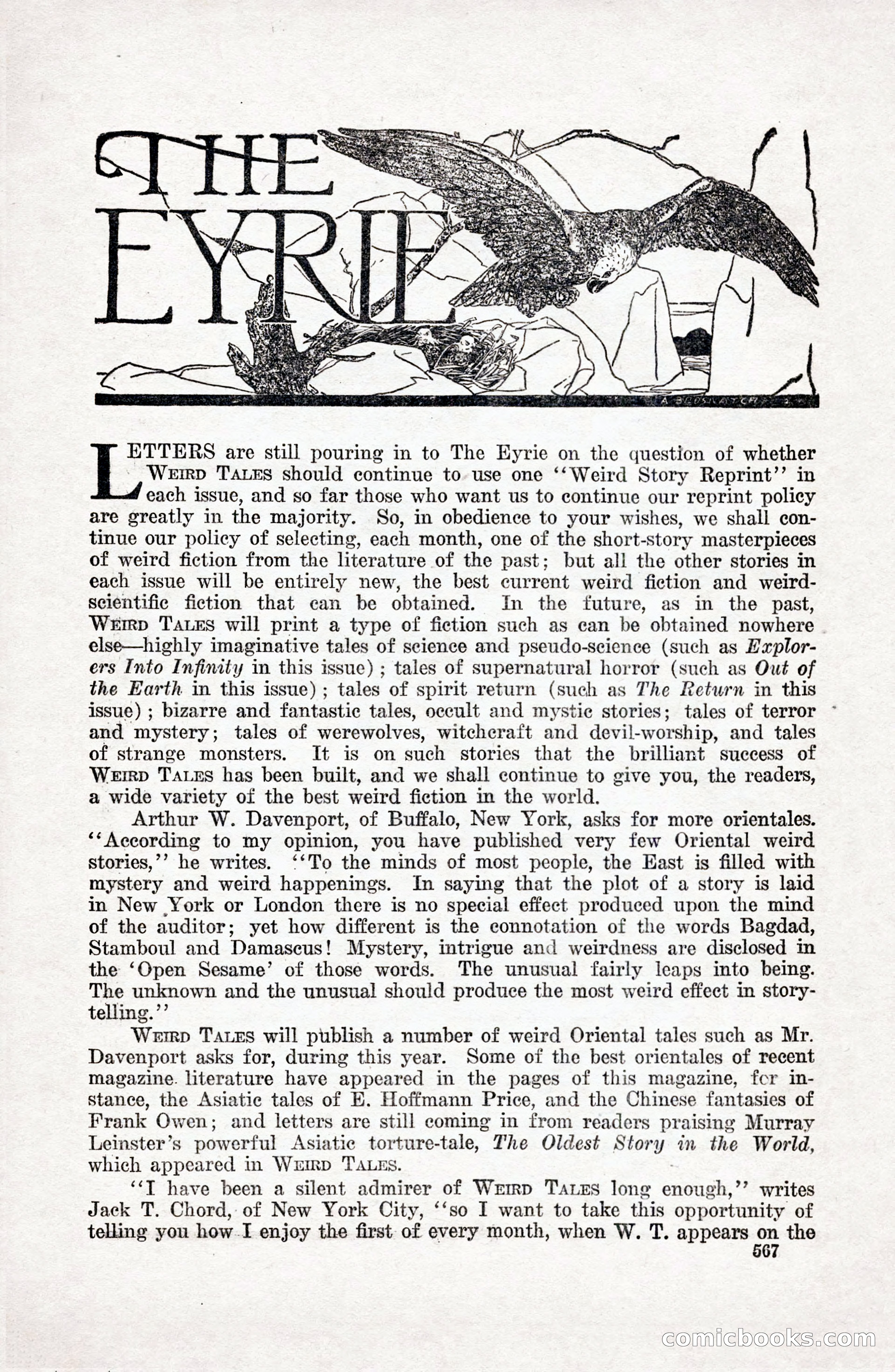 Weird Tales, April 1927 — page 137 of 148