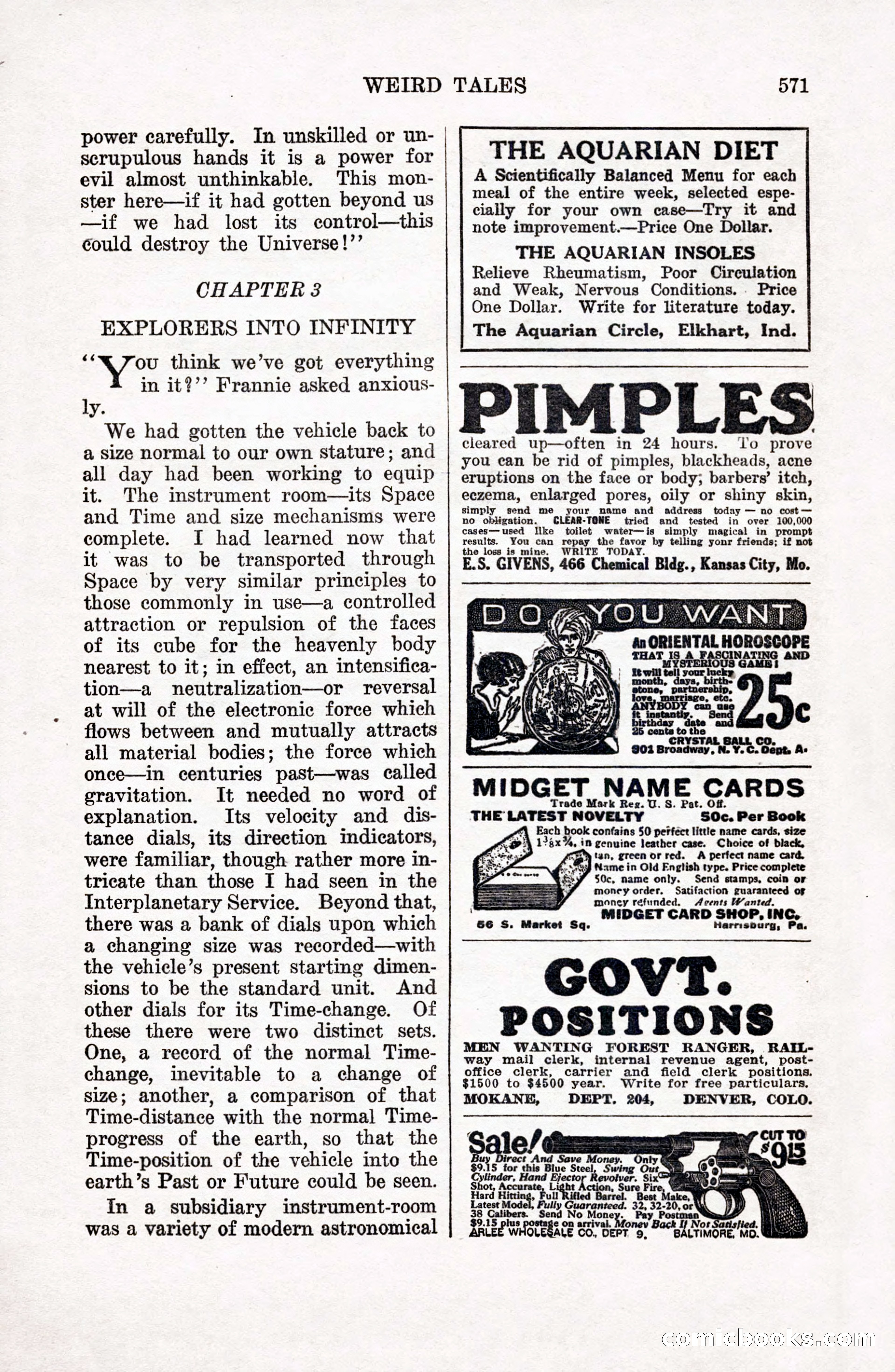 Weird Tales, April 1927 — page 141 of 148