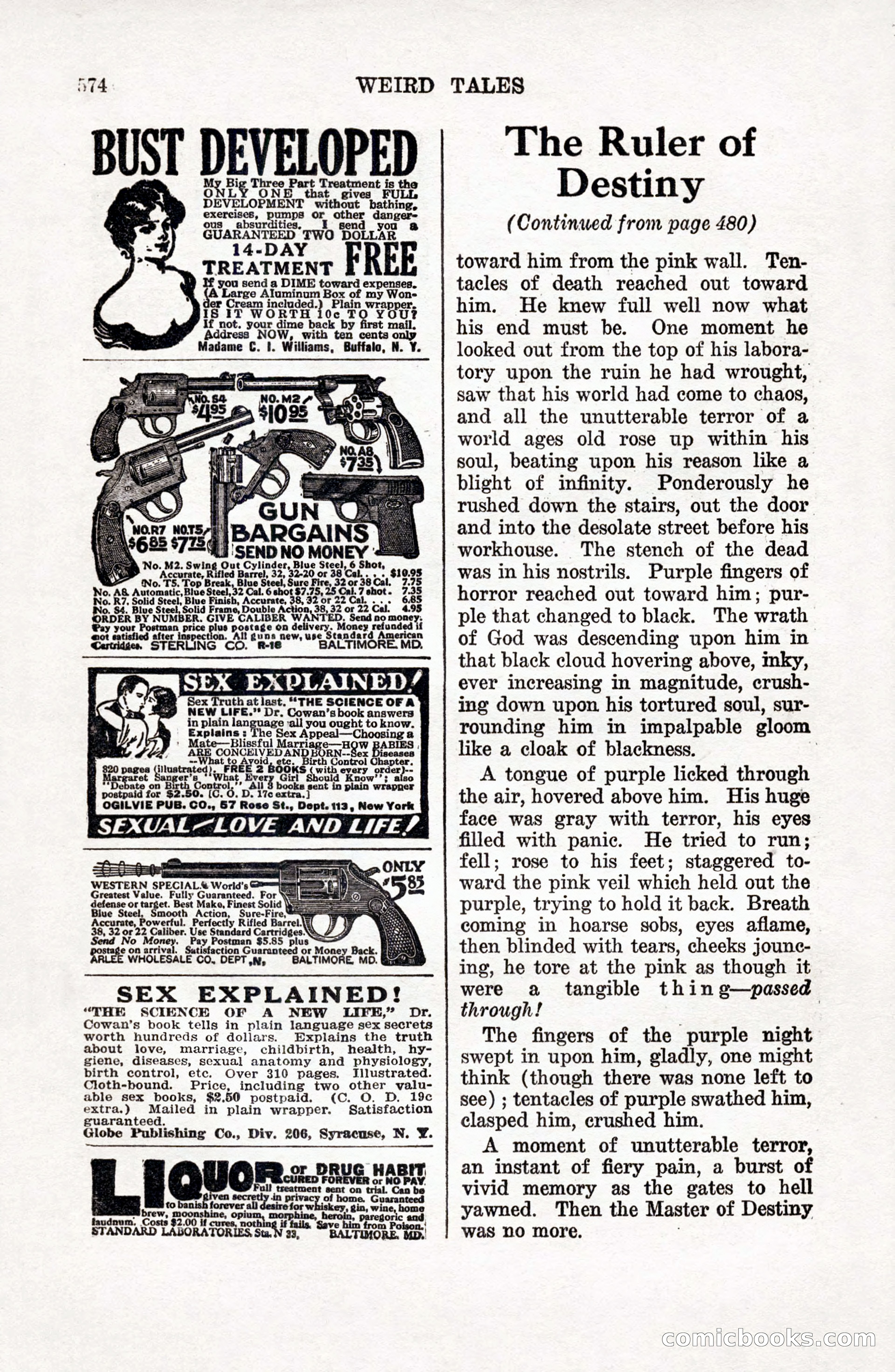 Weird Tales, April 1927 — page 144 of 148