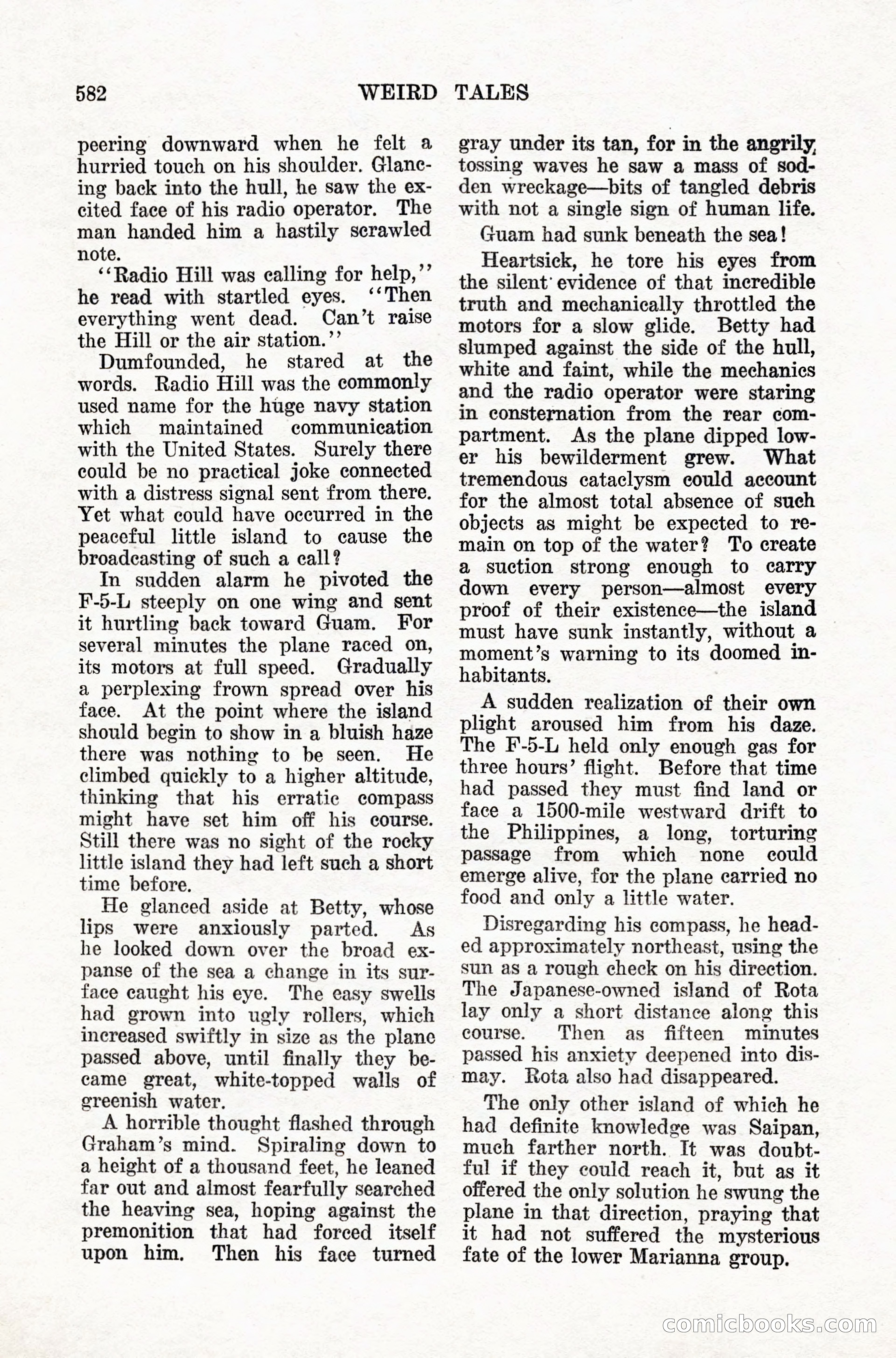 Weird Tales, Vol. IX, No. 5 — page 8 of 148