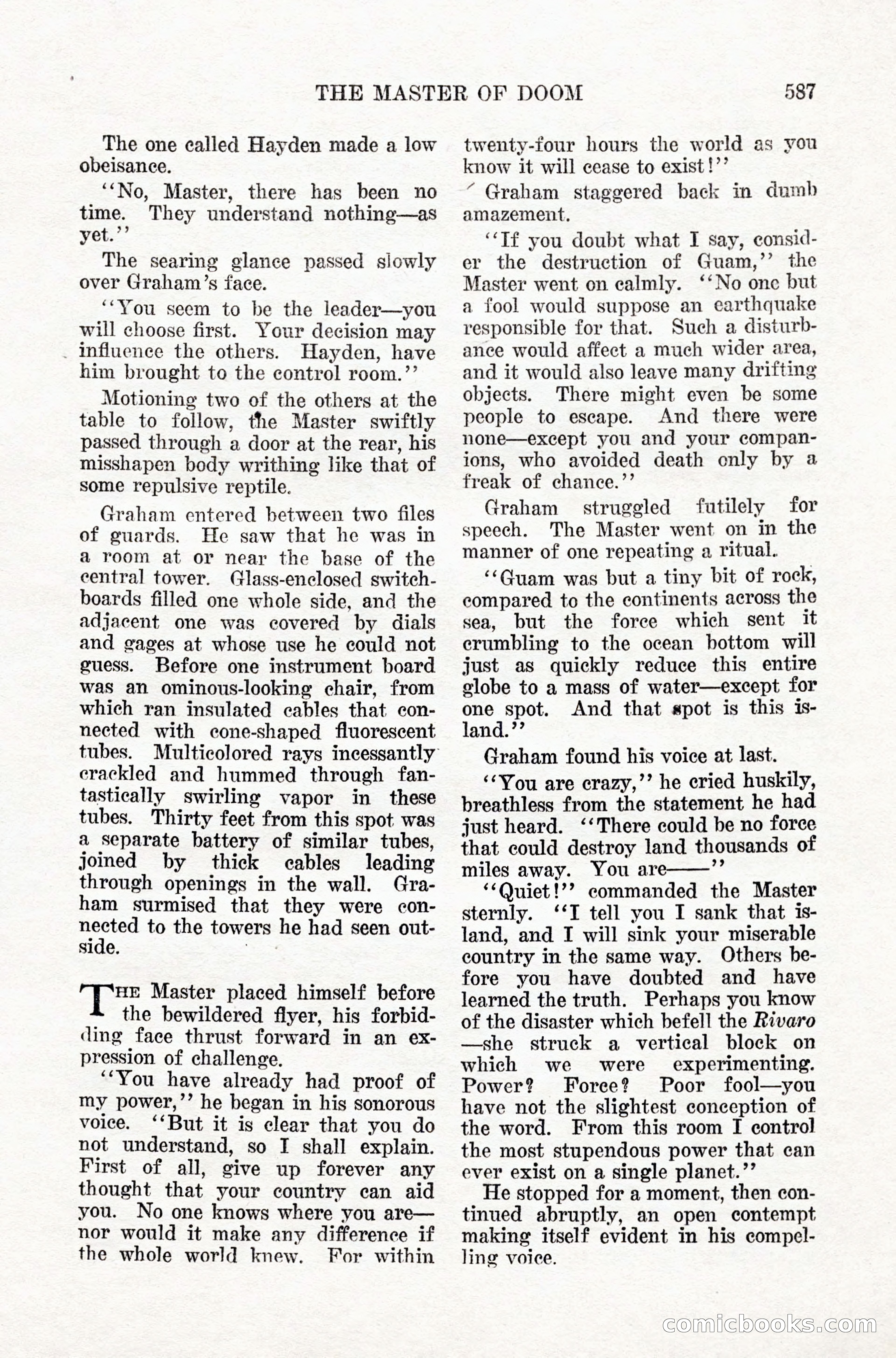 Weird Tales, Vol. IX, No. 5 — page 13 of 148