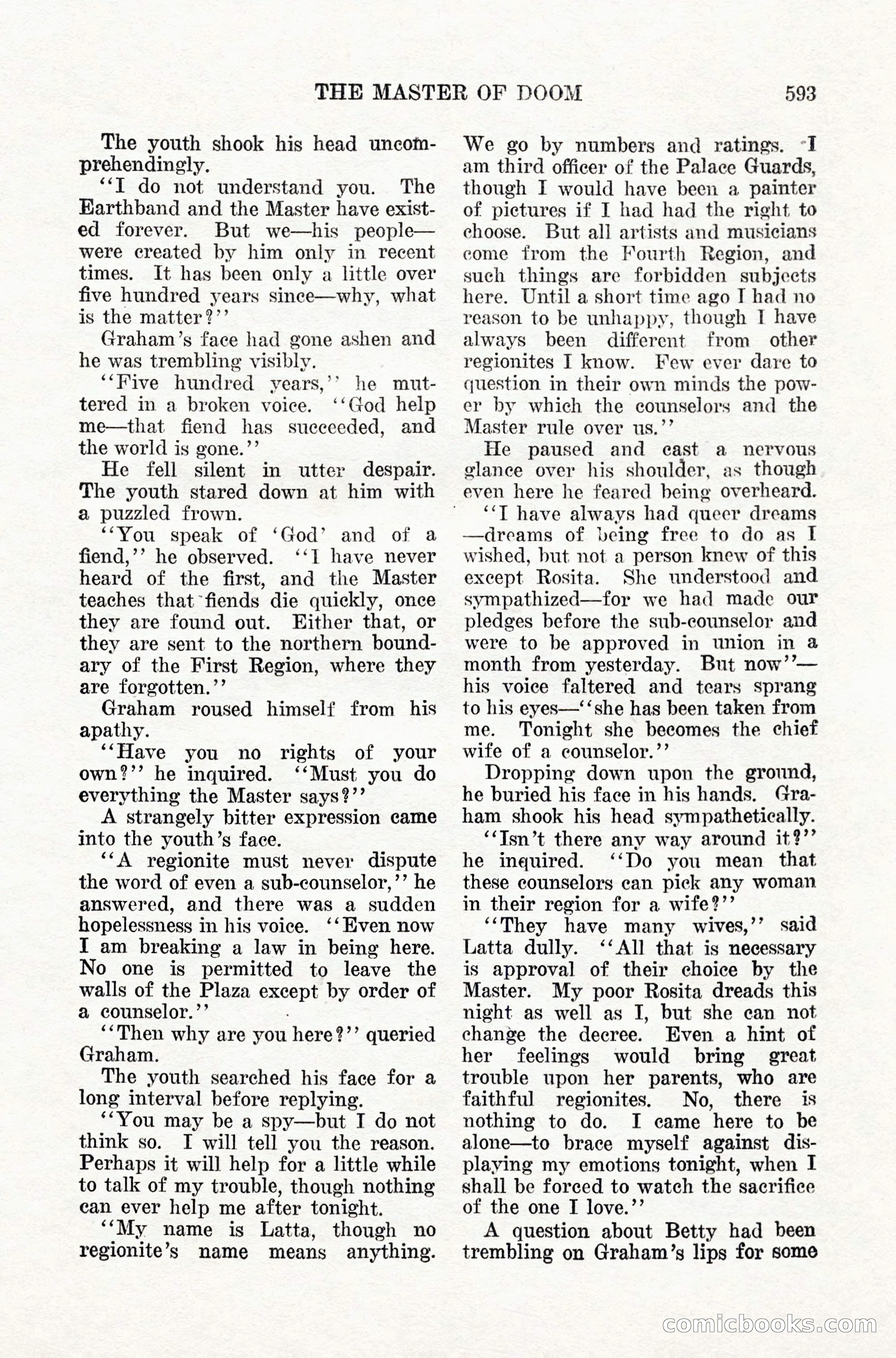Weird Tales, Vol. IX, No. 5 — page 19 of 148