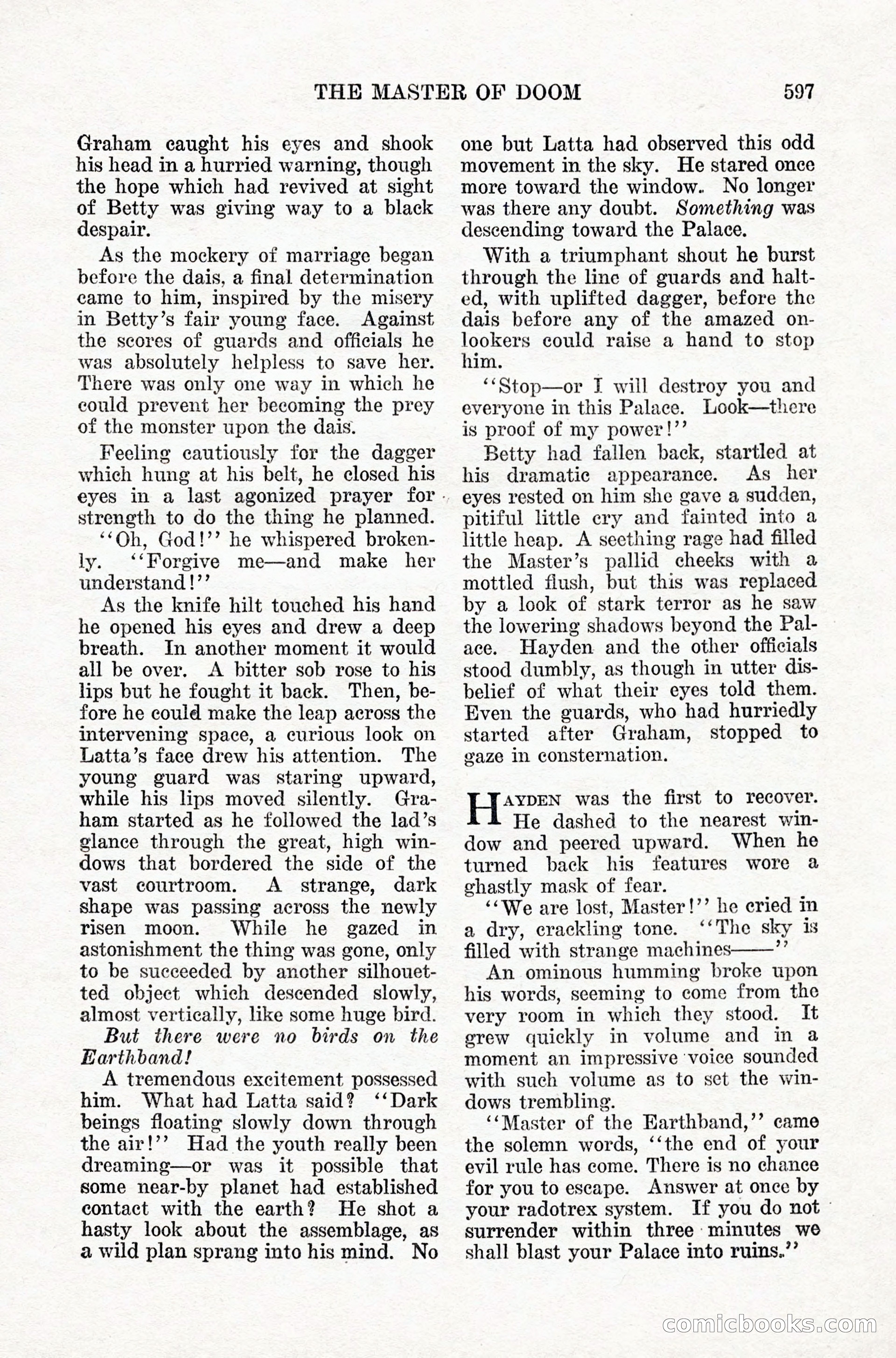 Weird Tales, Vol. IX, No. 5 — page 23 of 148