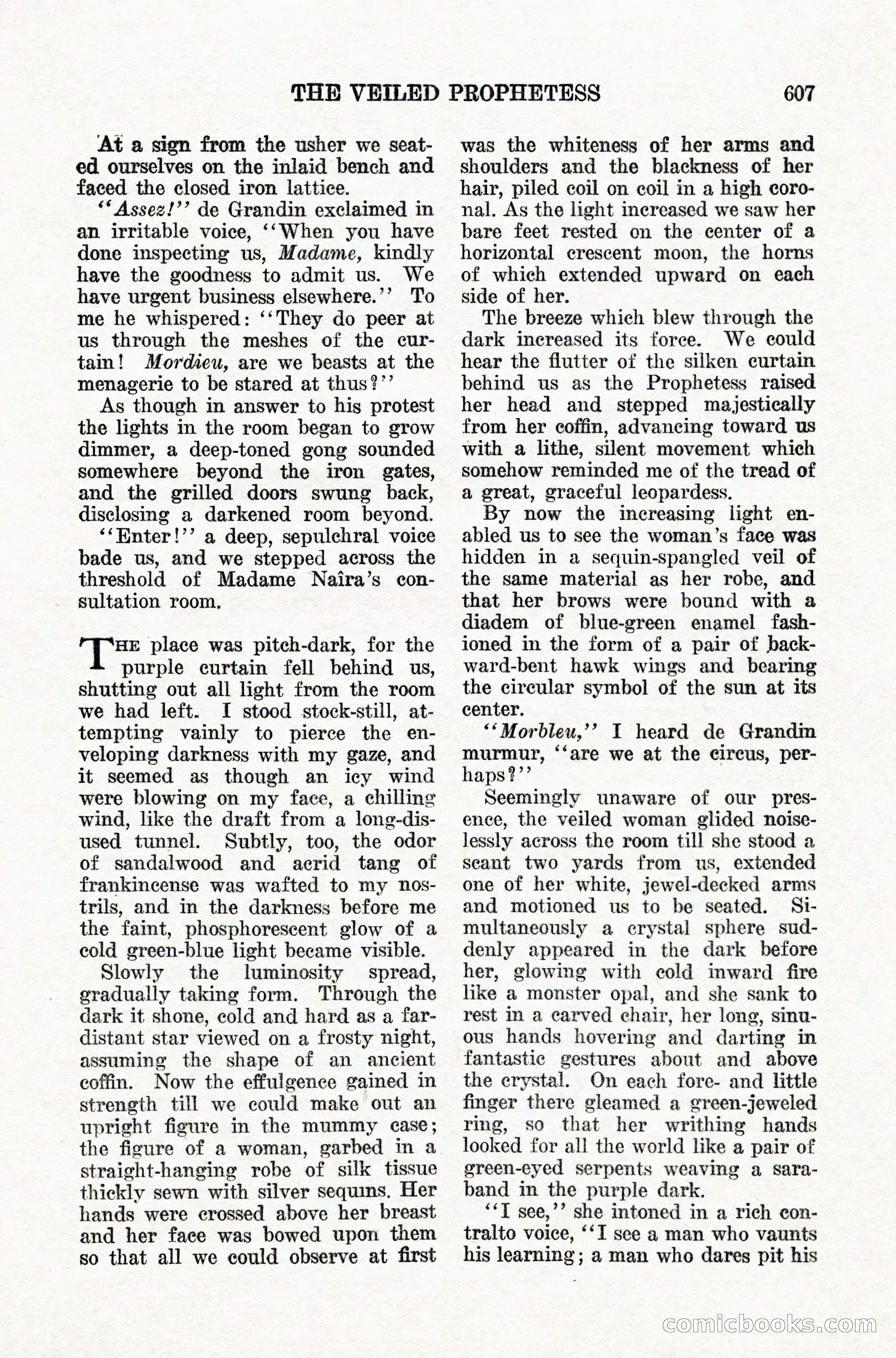 Weird Tales, Vol. IX, No. 5 — page 33 of 148