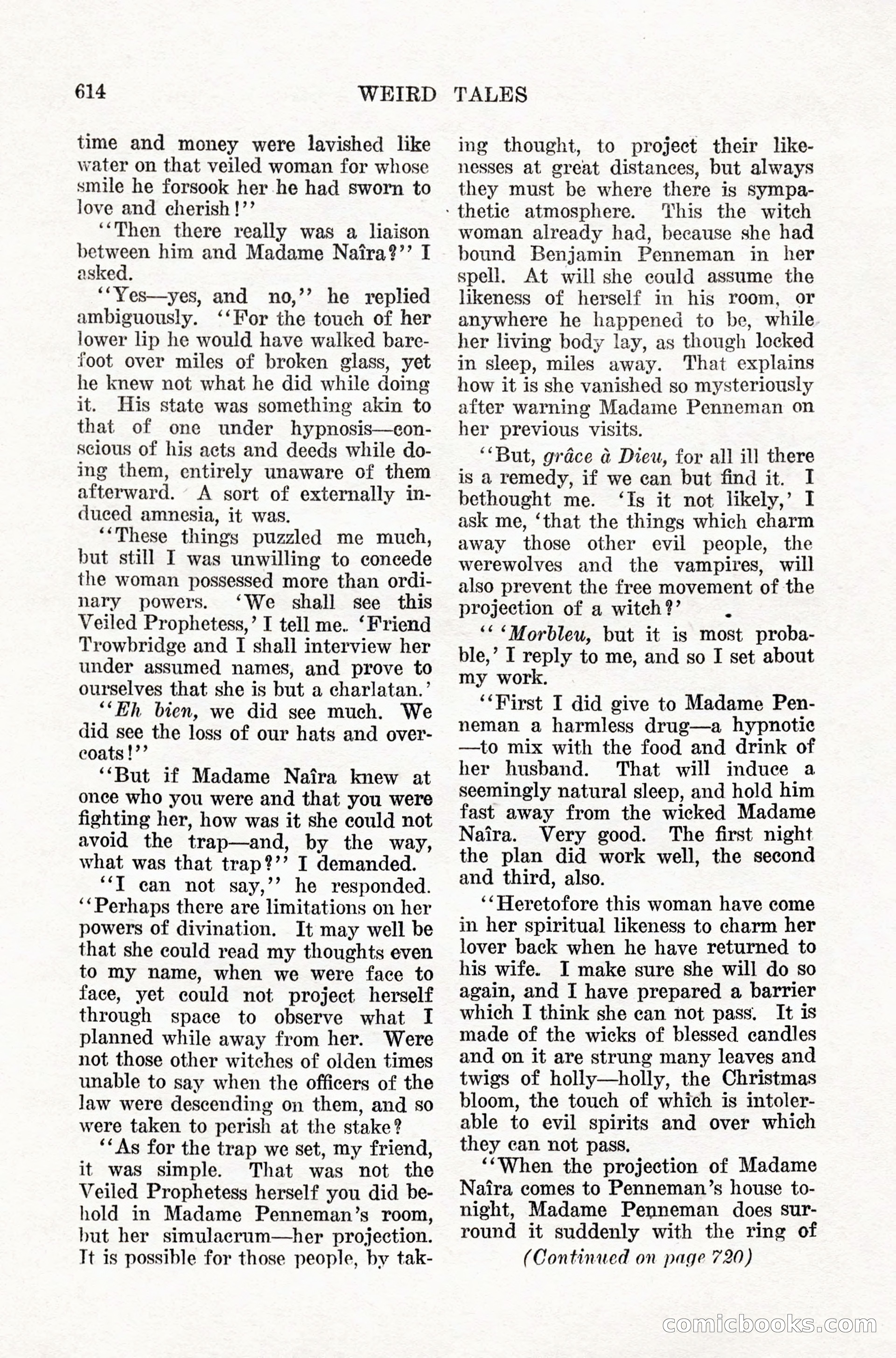 Weird Tales, Vol. IX, No. 5 — page 40 of 148