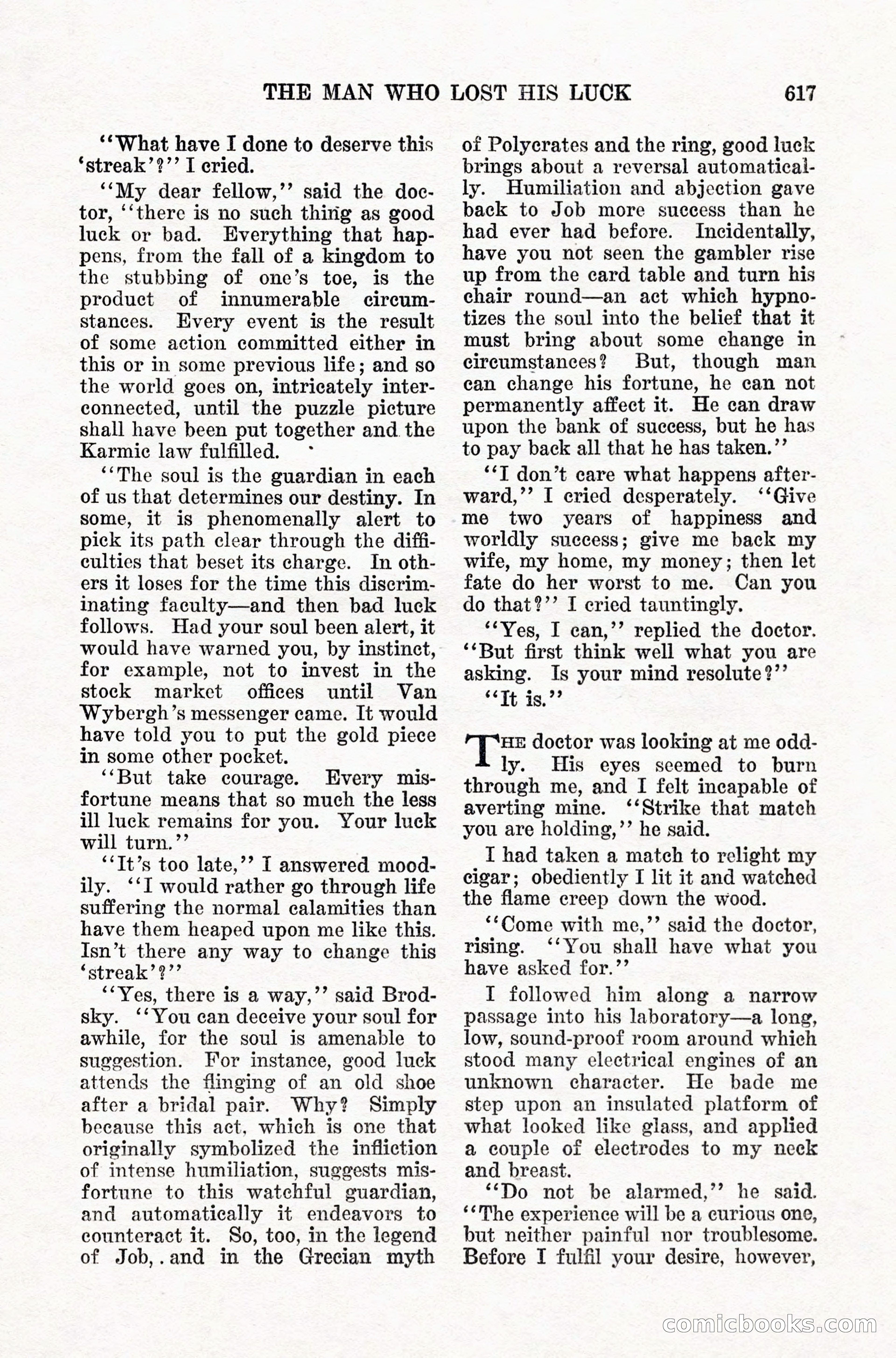 Weird Tales, Vol. IX, No. 5 — page 43 of 148