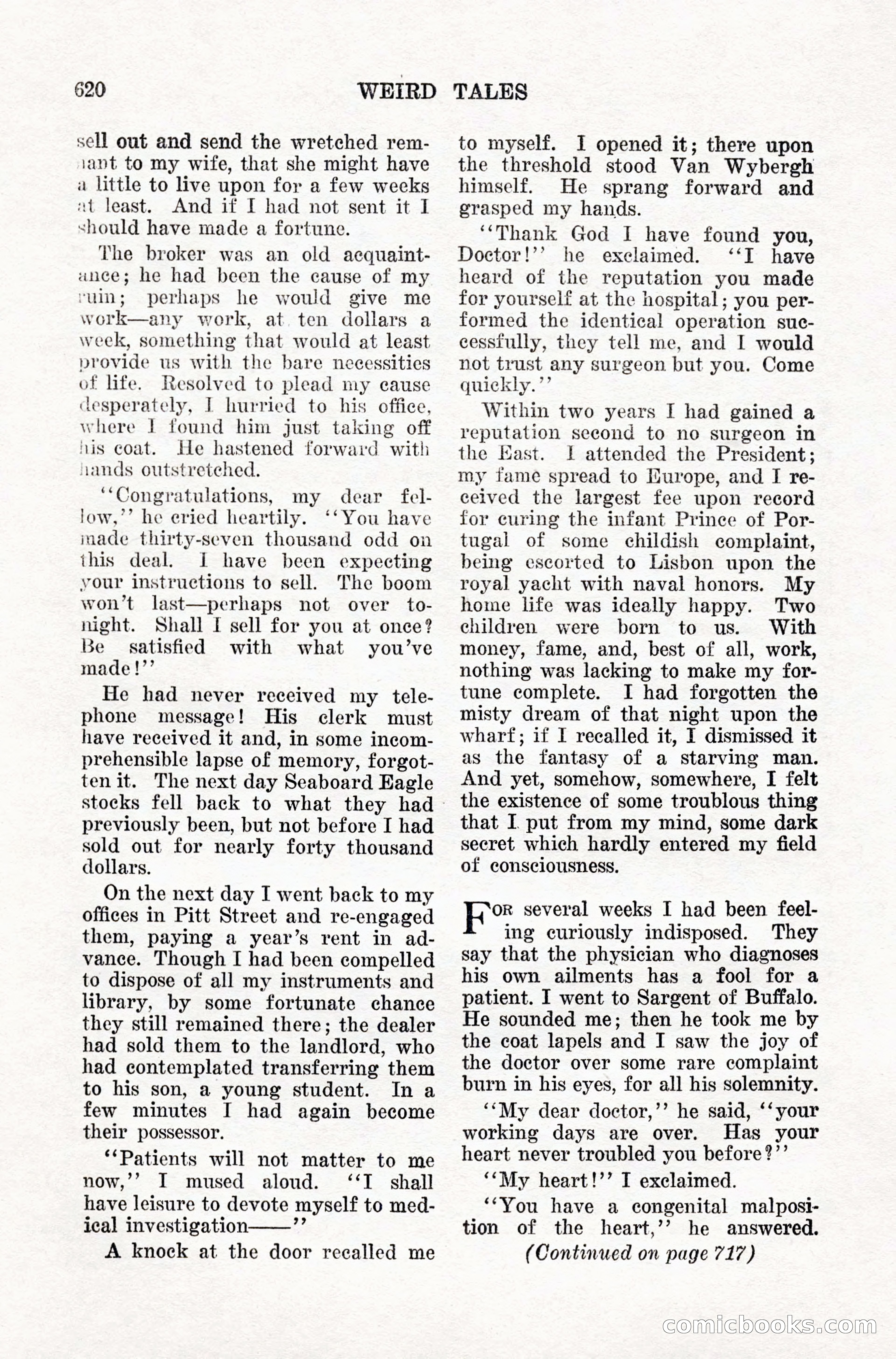 Weird Tales, Vol. IX, No. 5 — page 46 of 148