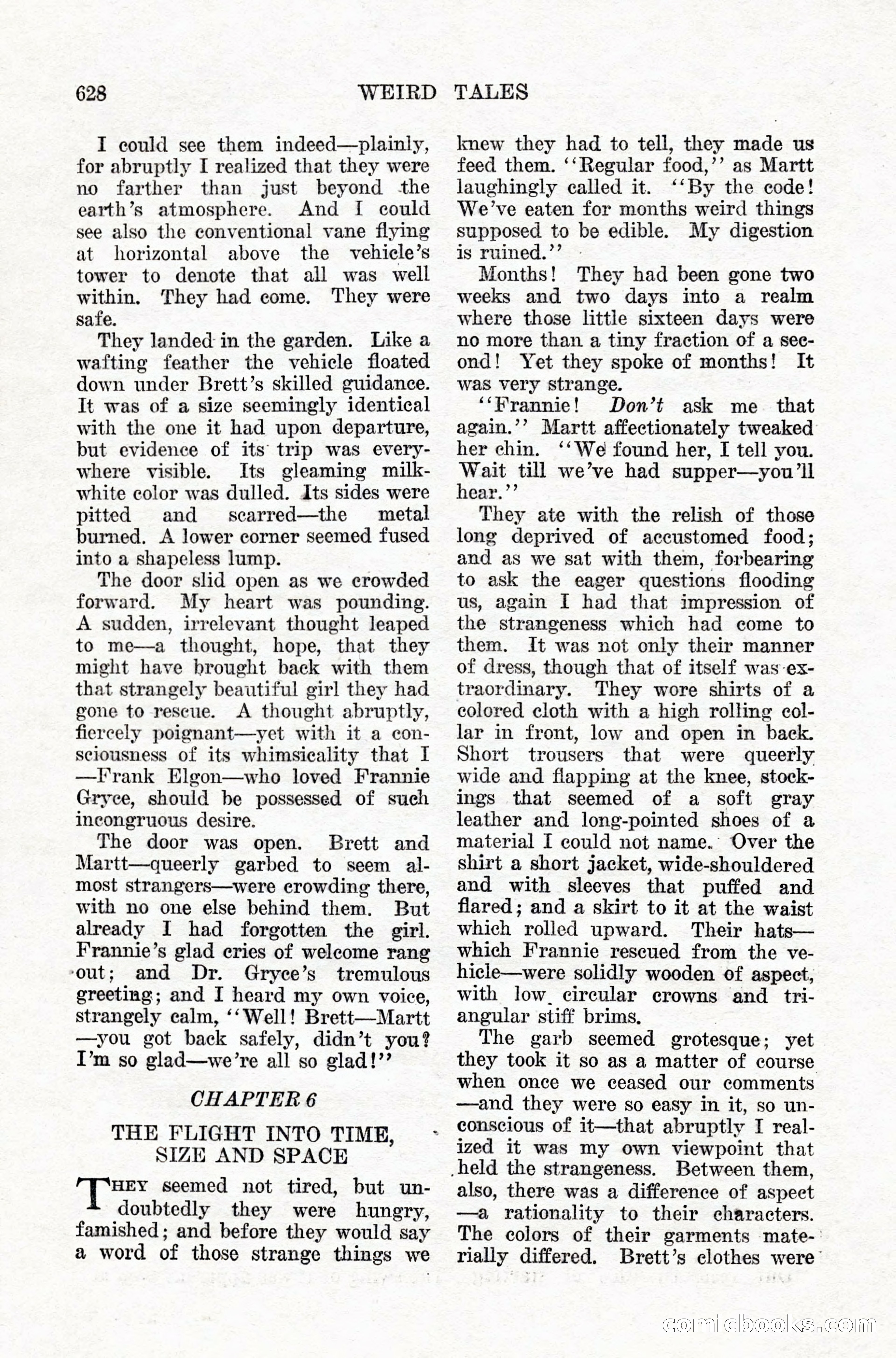 Weird Tales, Vol. IX, No. 5 — page 54 of 148
