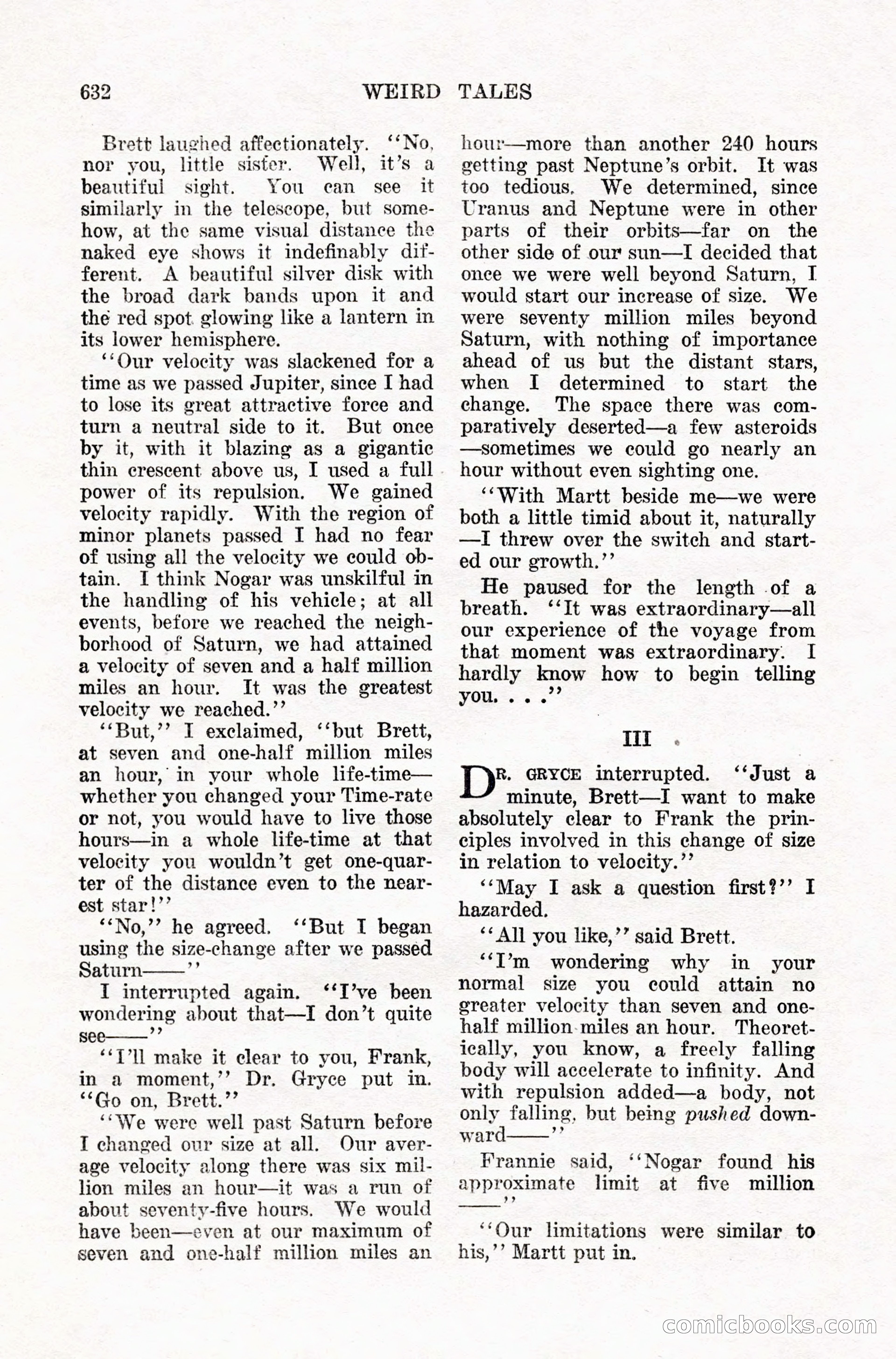 Weird Tales, Vol. IX, No. 5 — page 58 of 148