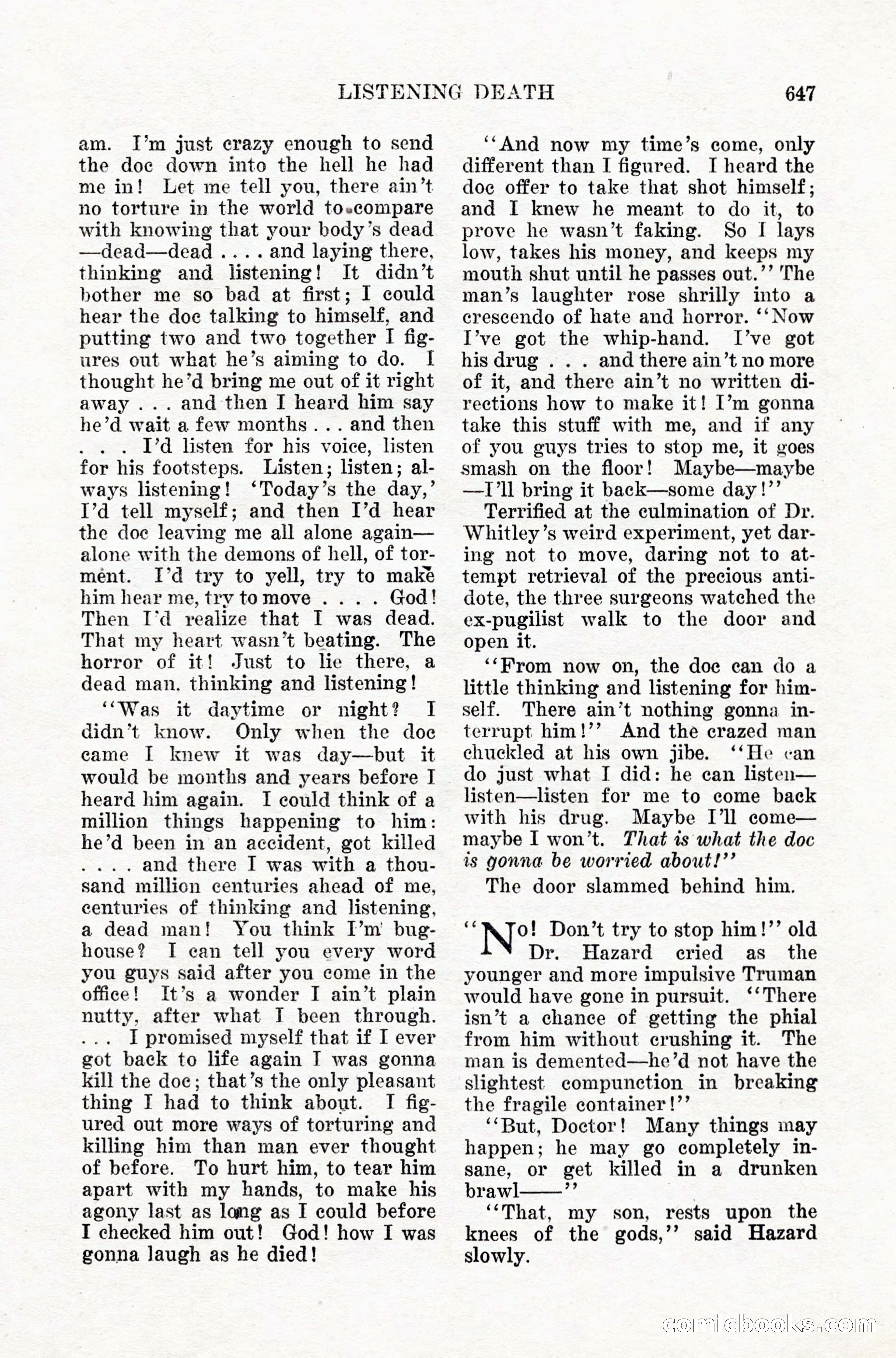Weird Tales, Vol. IX, No. 5 — page 73 of 148
