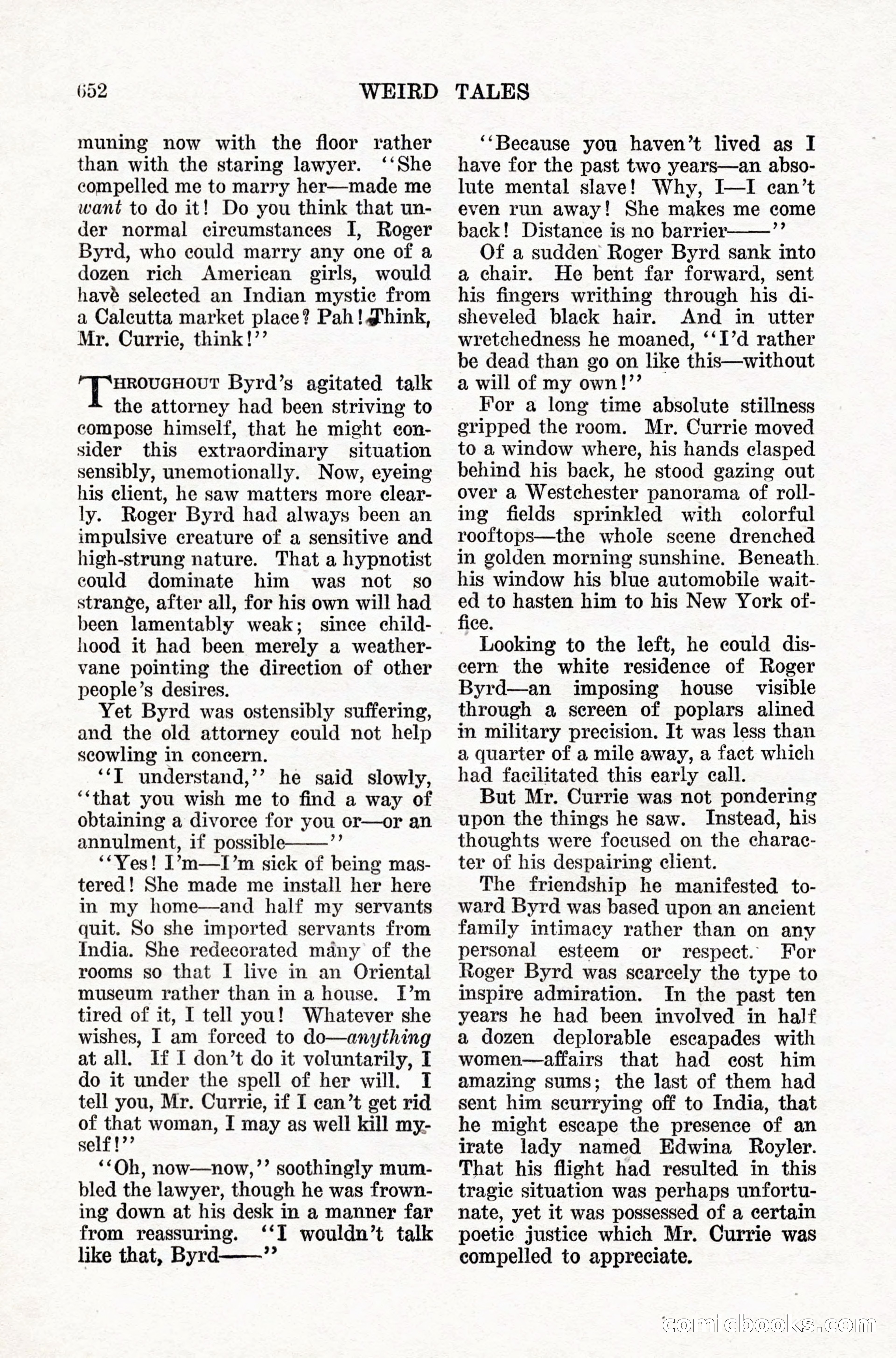 Weird Tales, Vol. IX, No. 5 — page 78 of 148