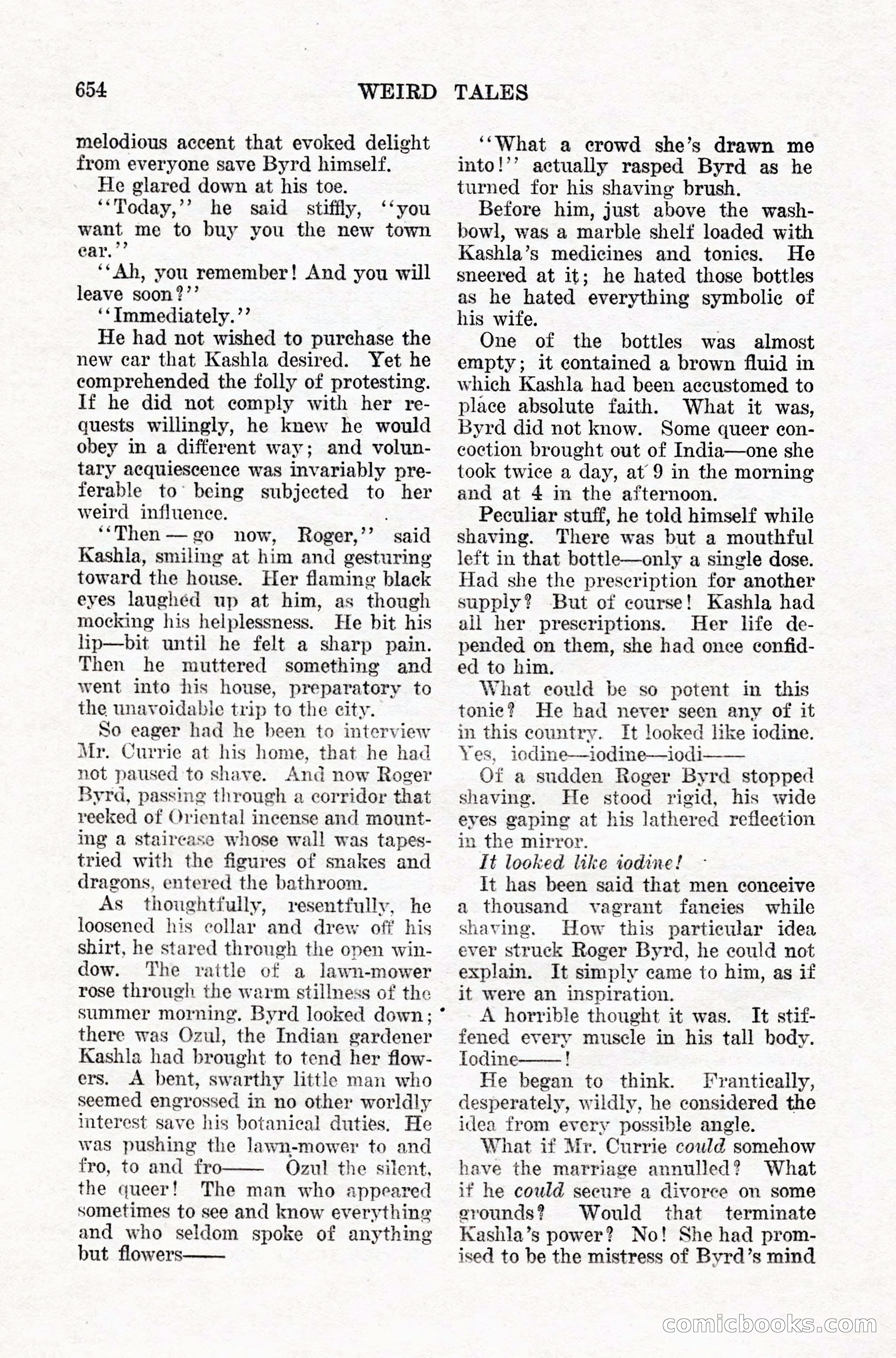 Weird Tales, Vol. IX, No. 5 — page 80 of 148