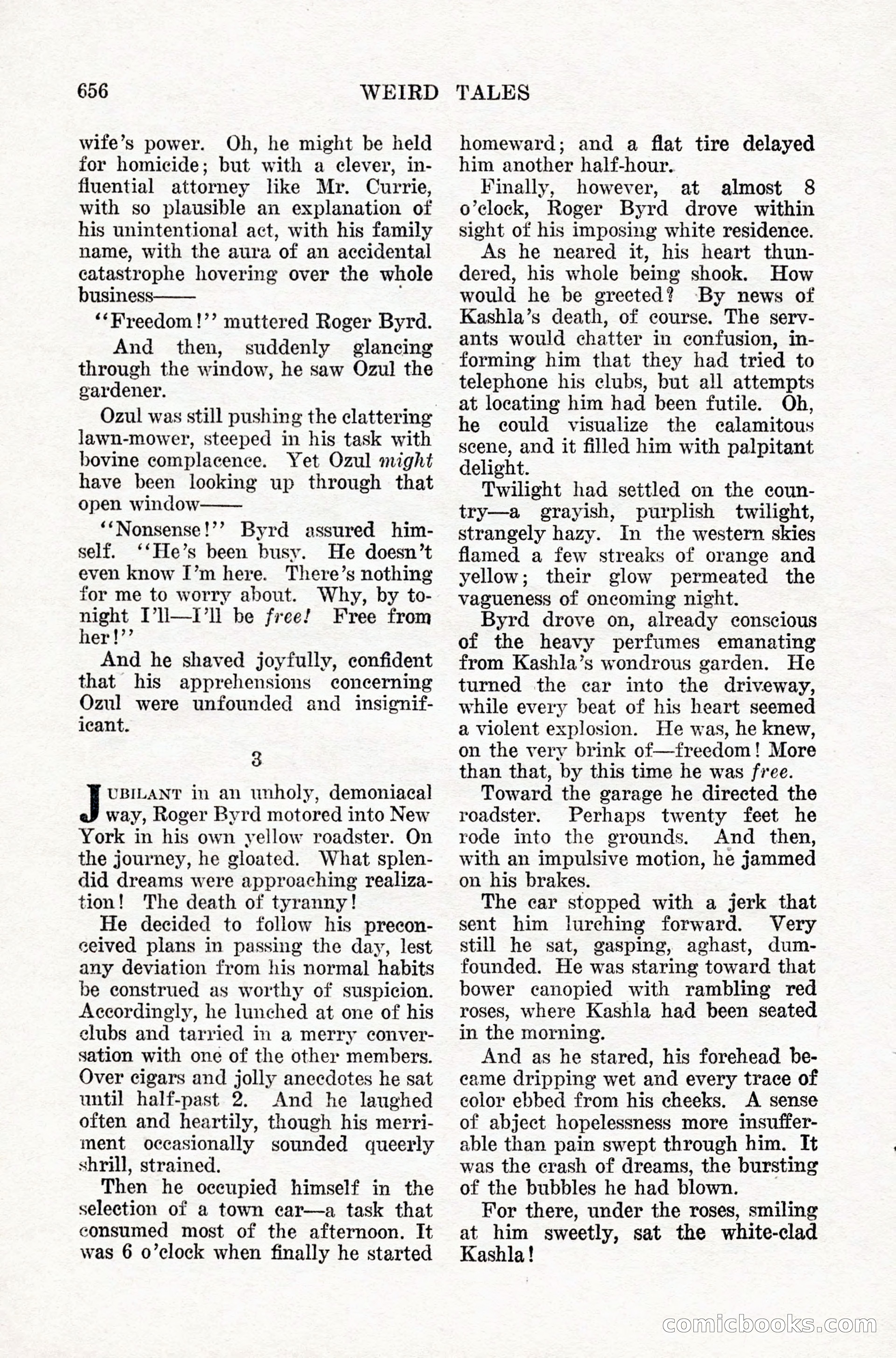 Weird Tales, Vol. IX, No. 5 — page 82 of 148