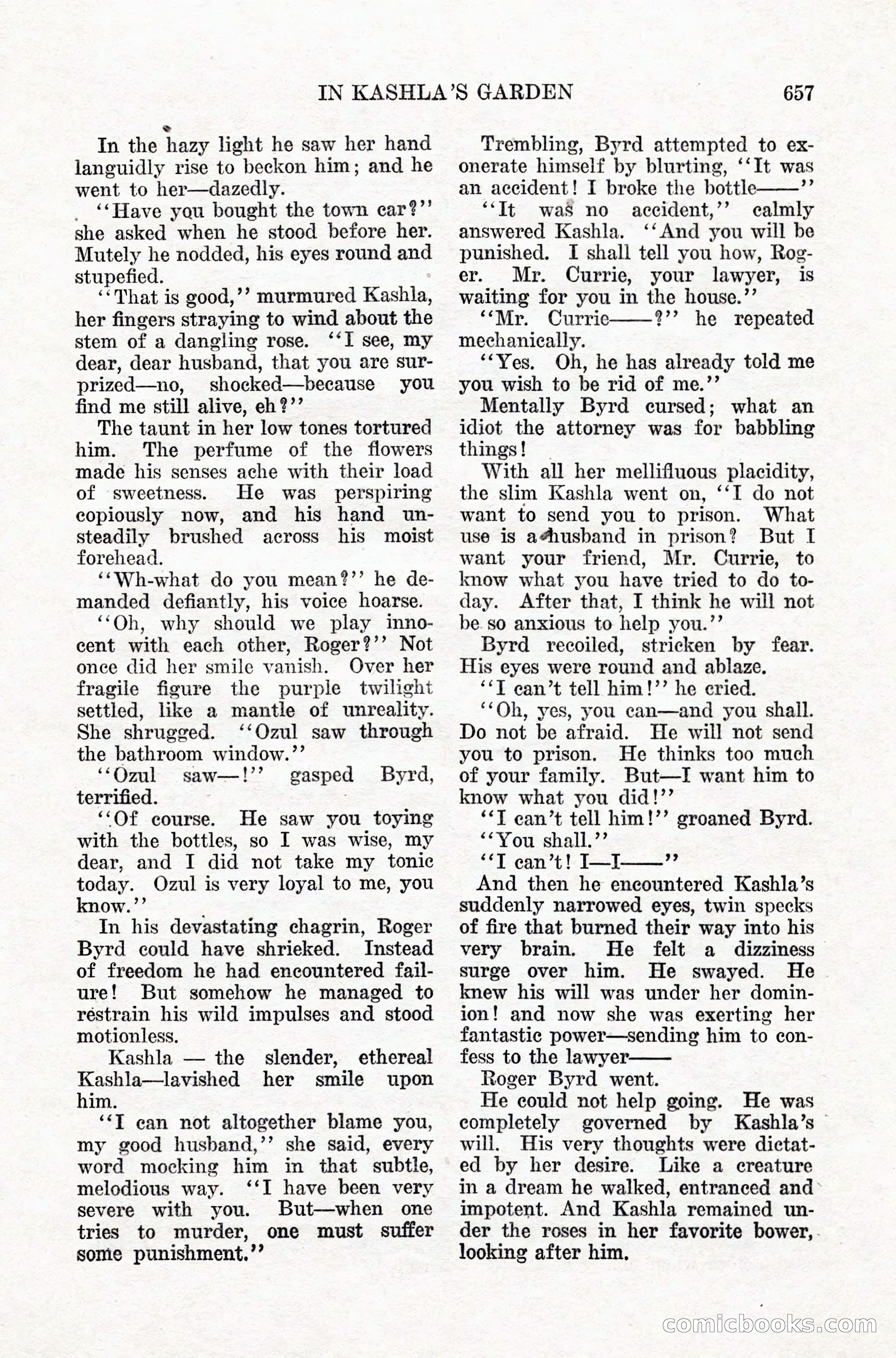 Weird Tales, Vol. IX, No. 5 — page 83 of 148