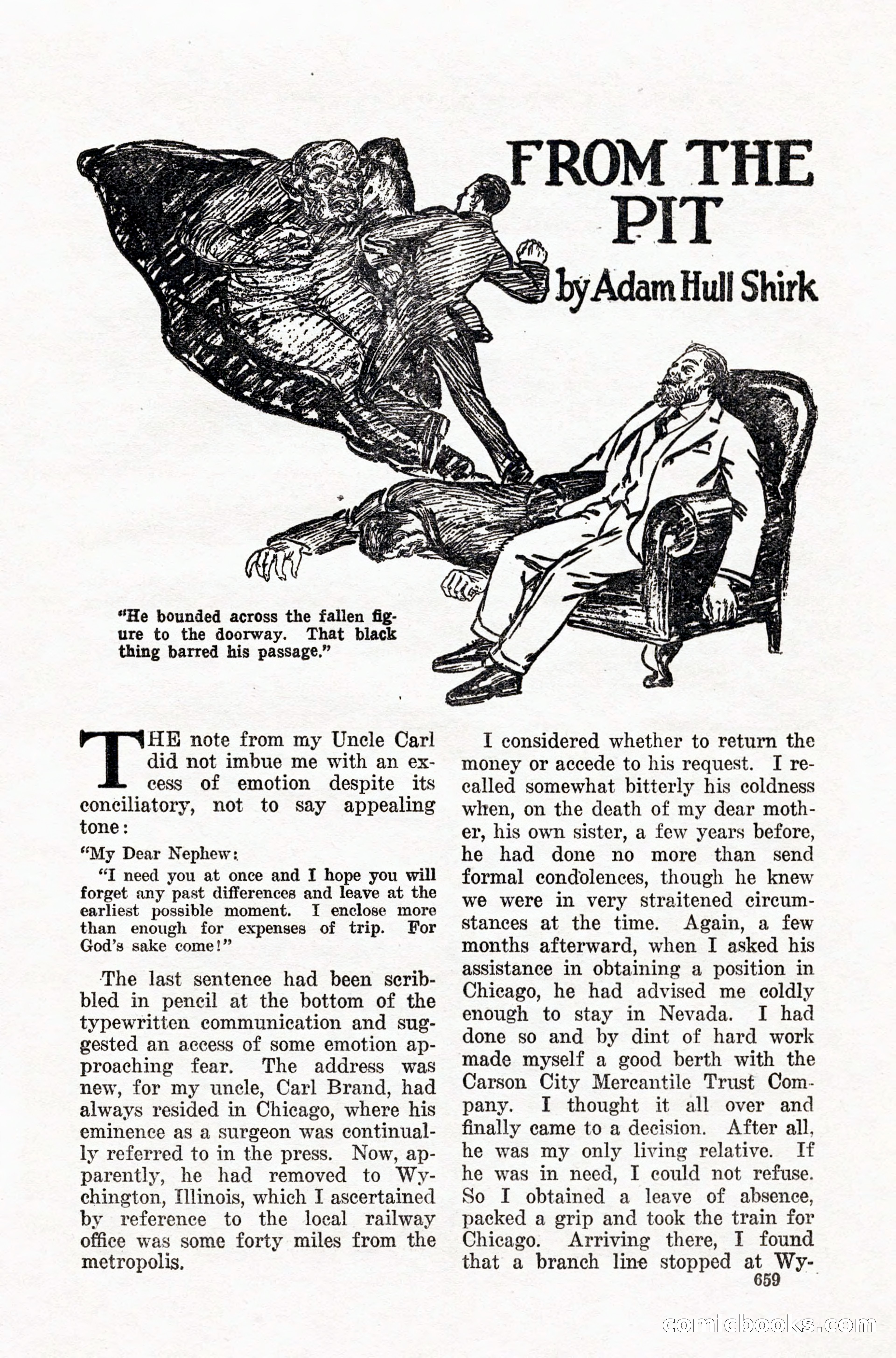 Weird Tales, Vol. IX, No. 5 — page 85 of 148