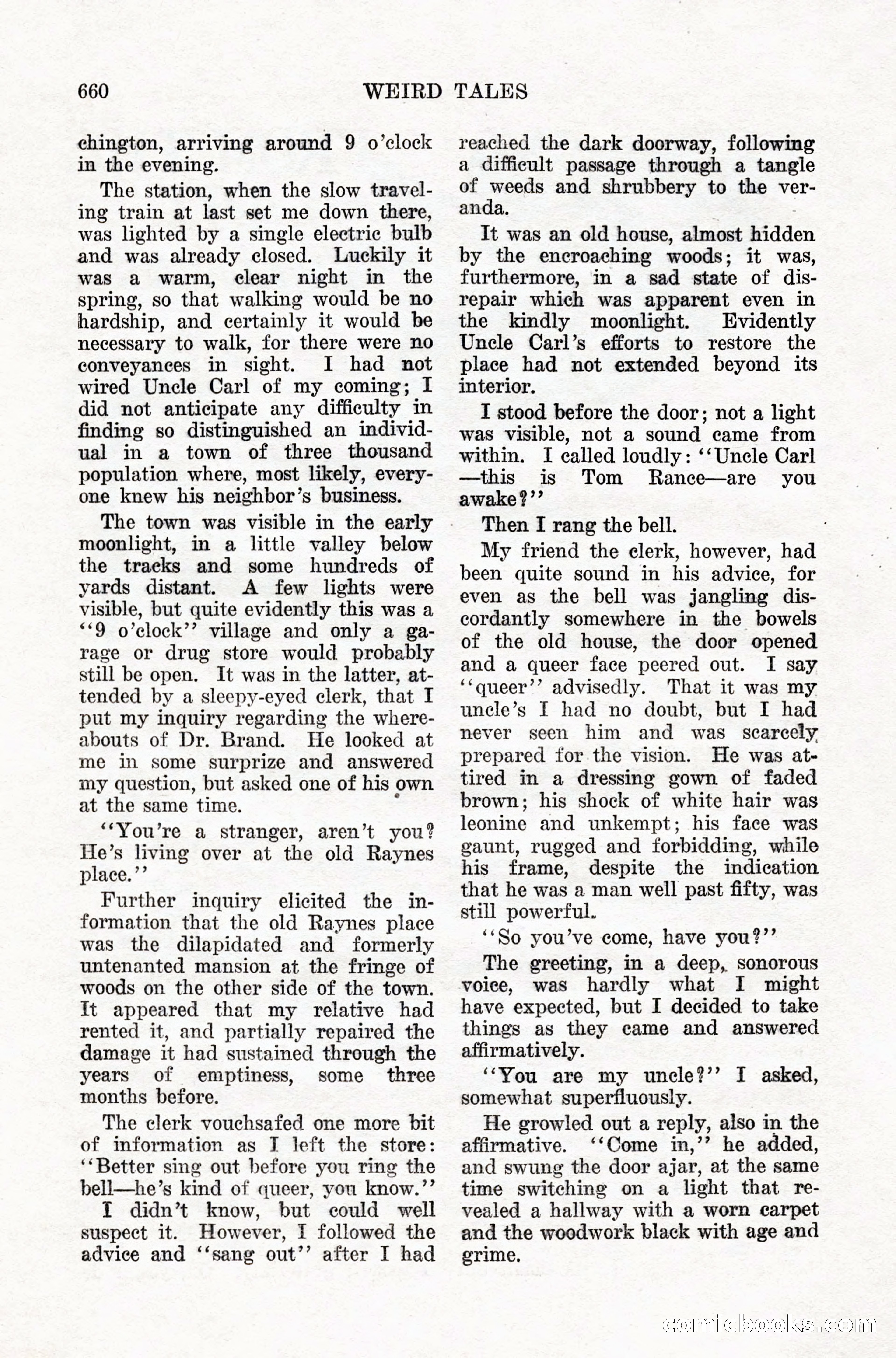 Weird Tales, Vol. IX, No. 5 — page 86 of 148