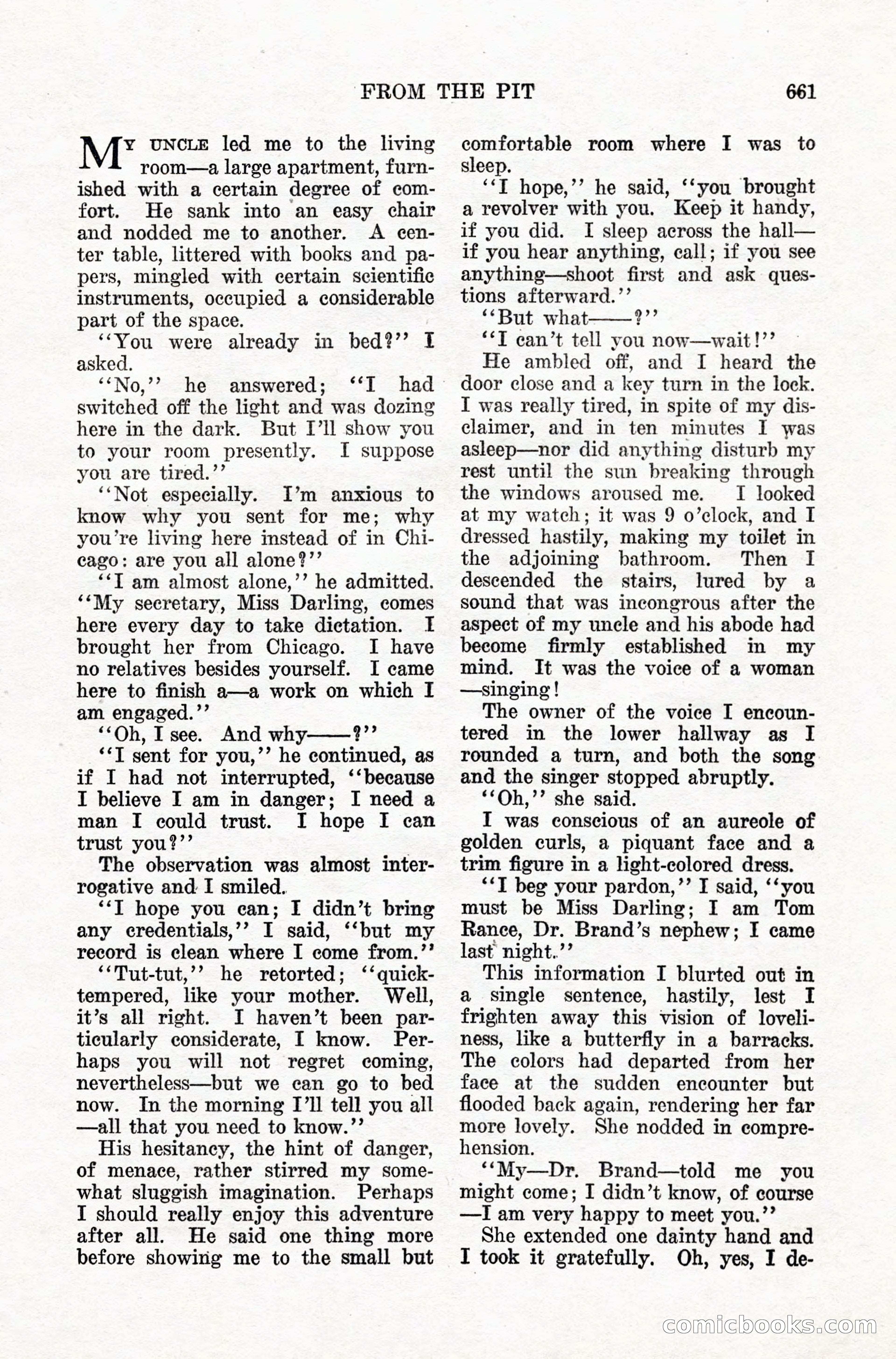 Weird Tales, Vol. IX, No. 5 — page 87 of 148